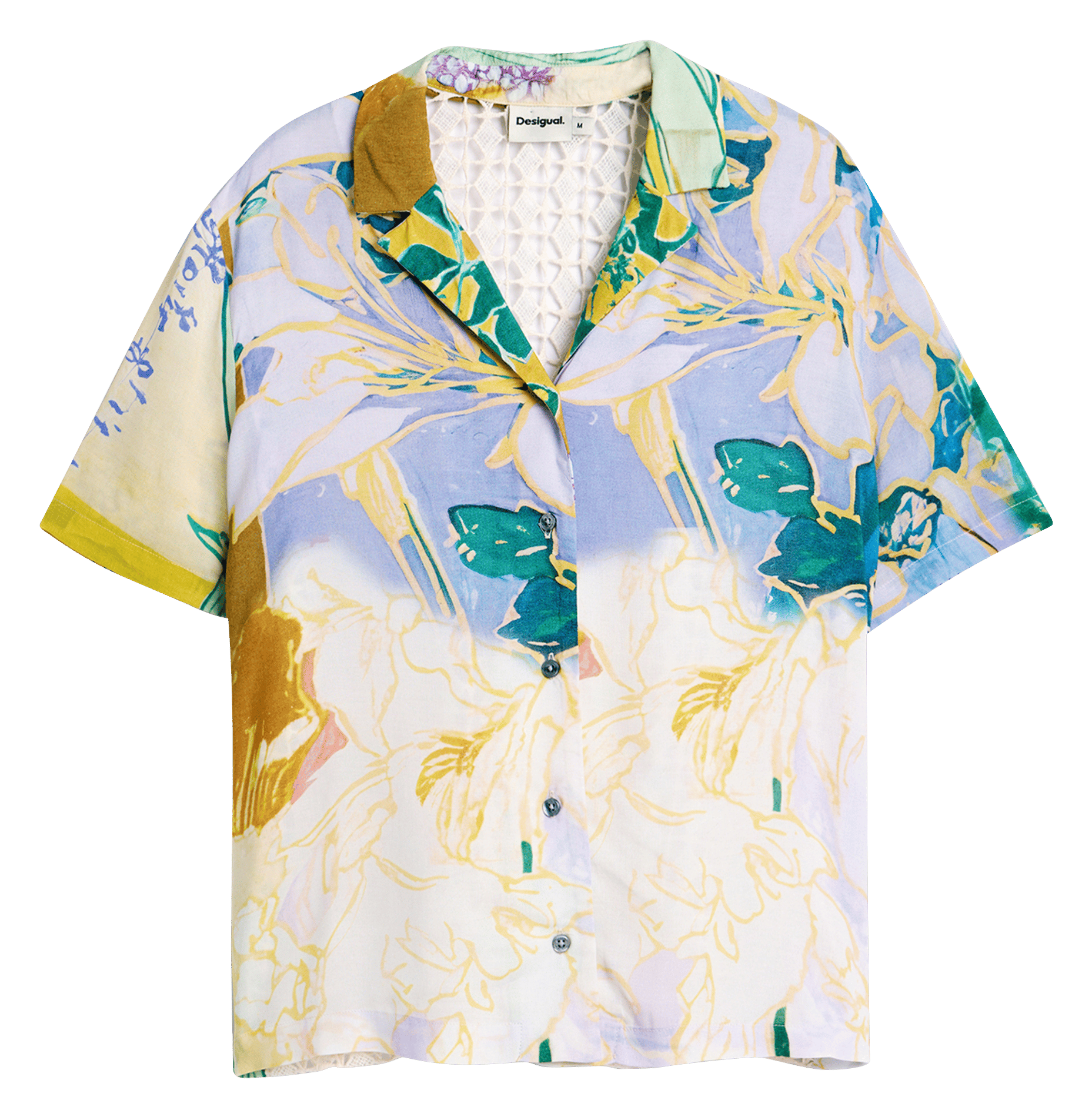 Chemise imprimée col v DESIGUAL Multicolore