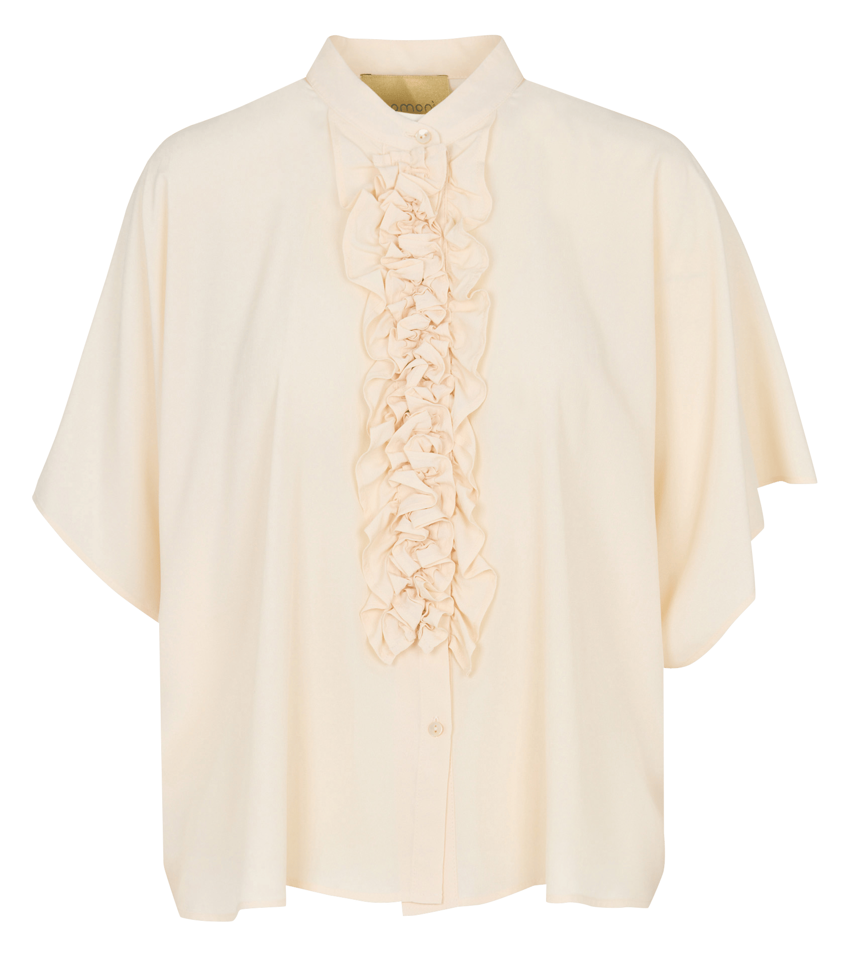 Oversized round neck shirt MOMONI Beige