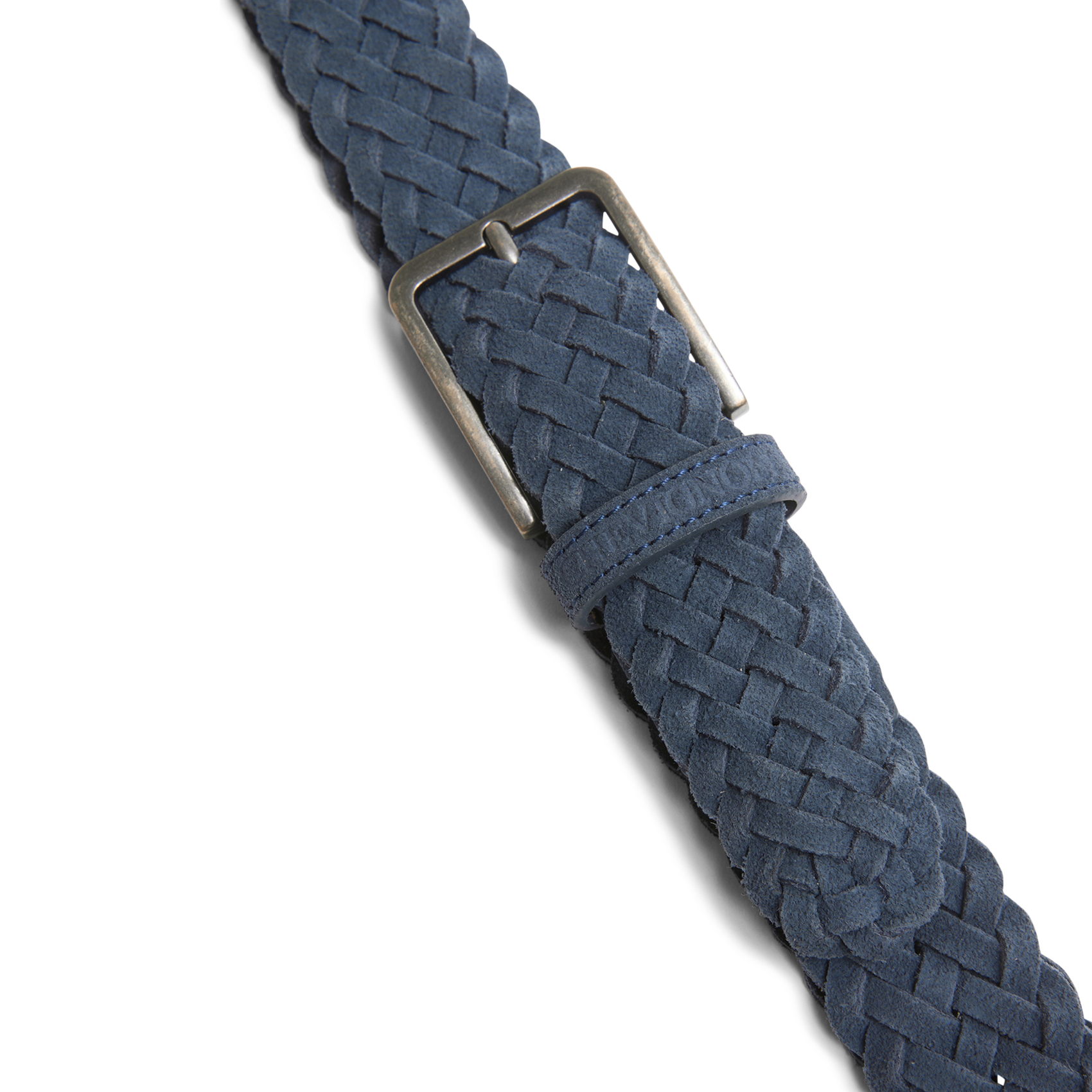 Gevlochten suède leren riem CHEVIGNON Blauw