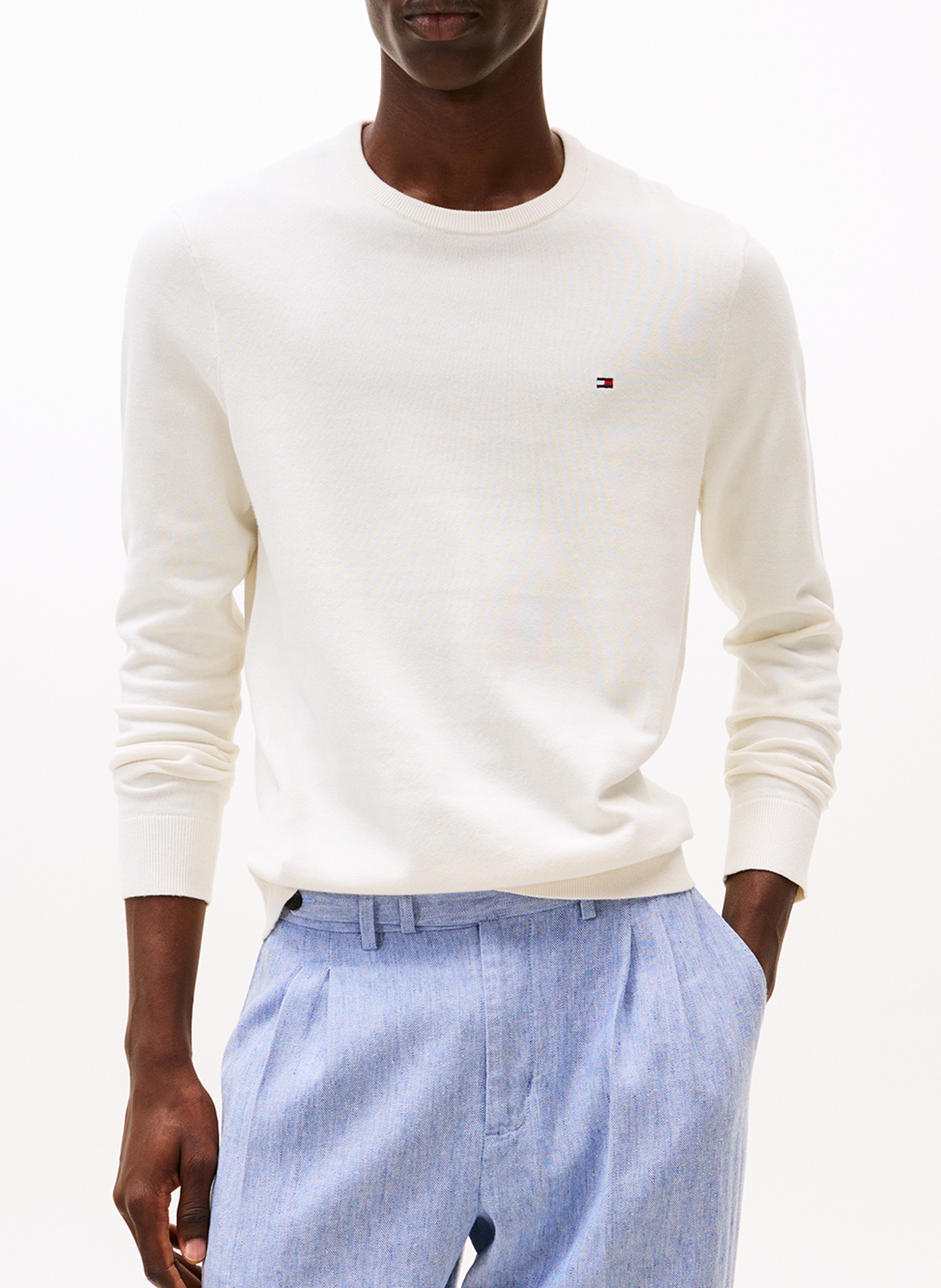 Baumwollpullover TOMMY HILFIGER Gelb