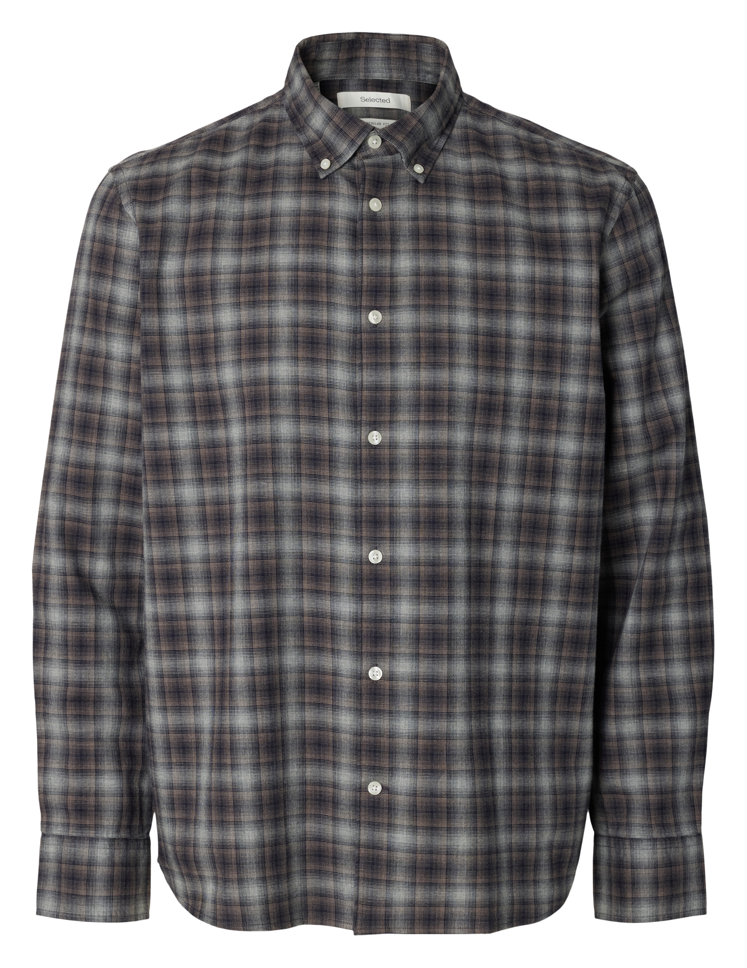 Chemise droite en coton  SELECTED Bleu