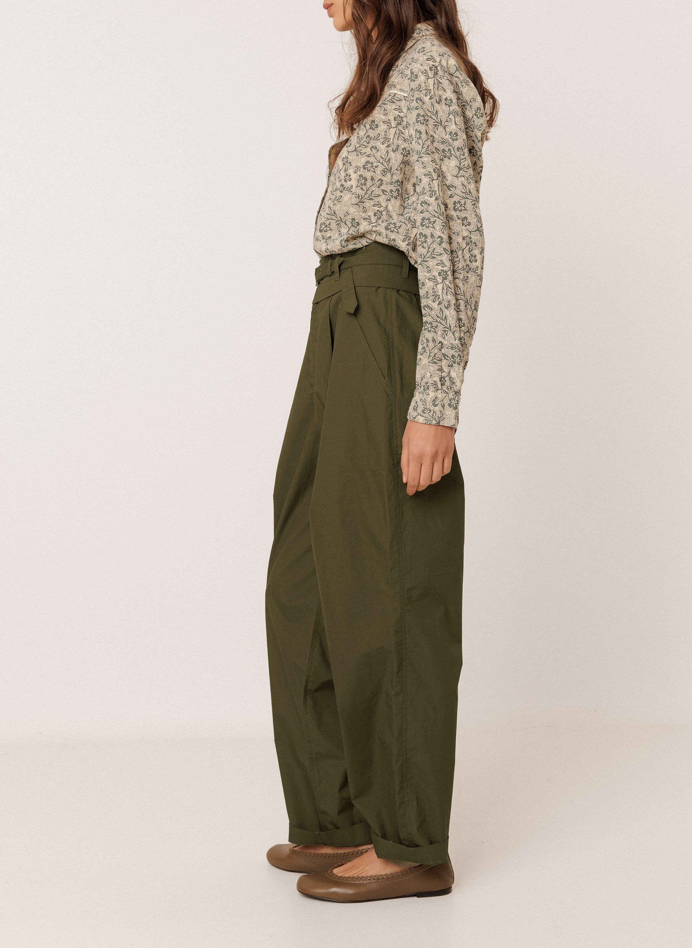 Loose-fit organic cotton shirt INDI & COLD Grey