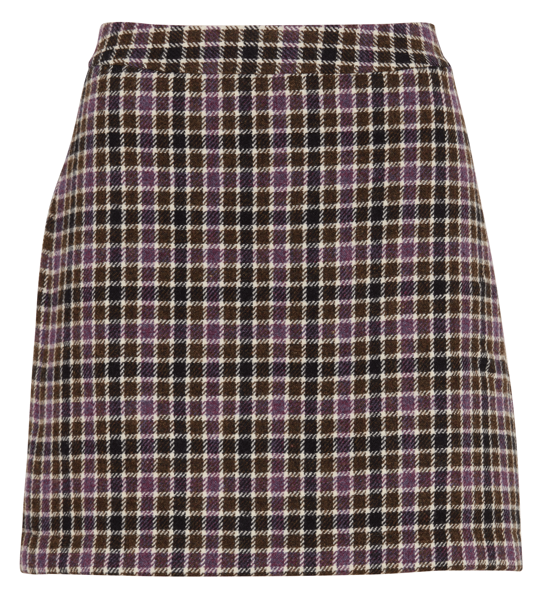Korte, wollen rok DES PETITS HAUTS Veelkleurig