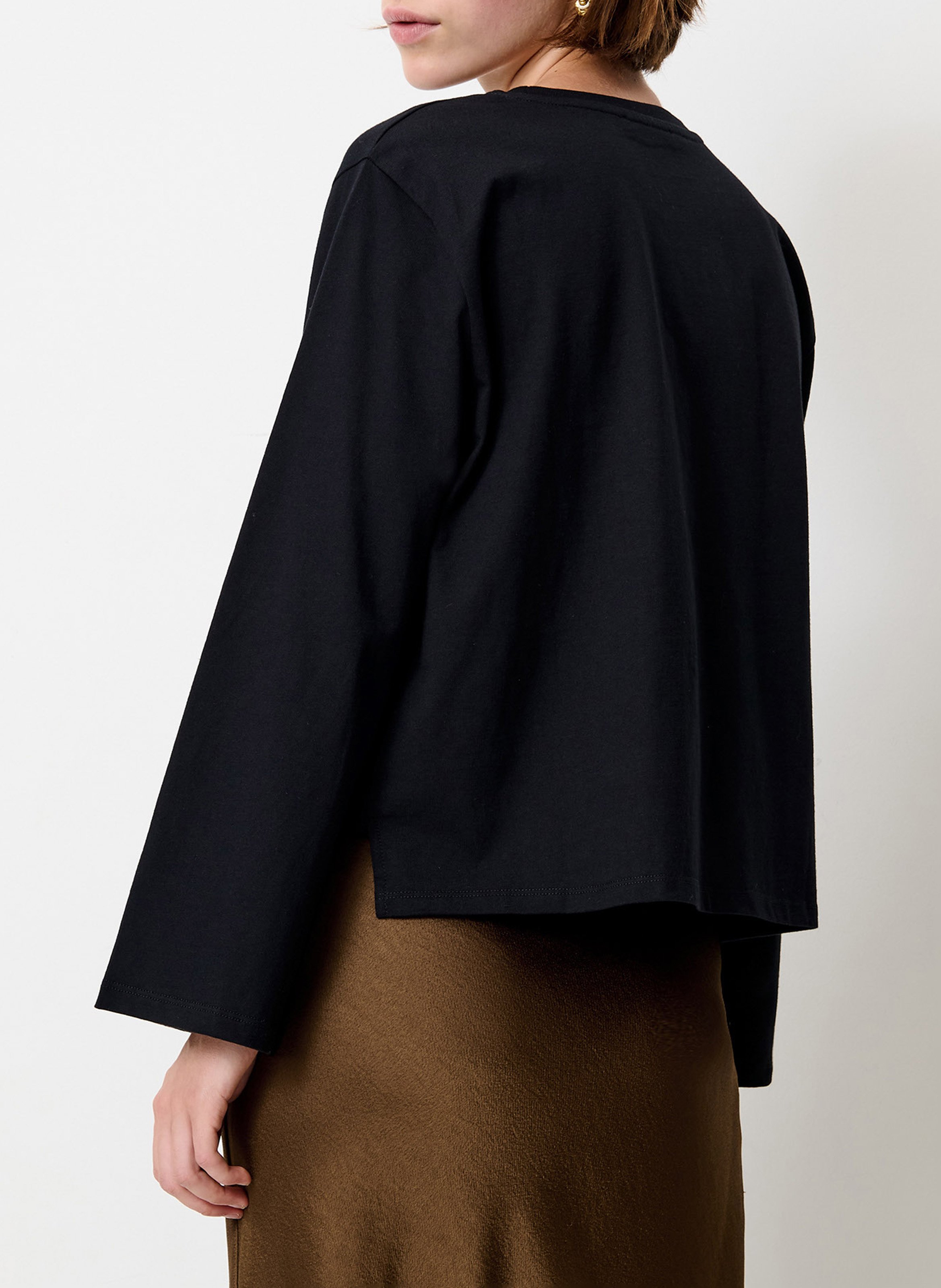 Oversized T-shirt van katoen SESSUN Zwart
