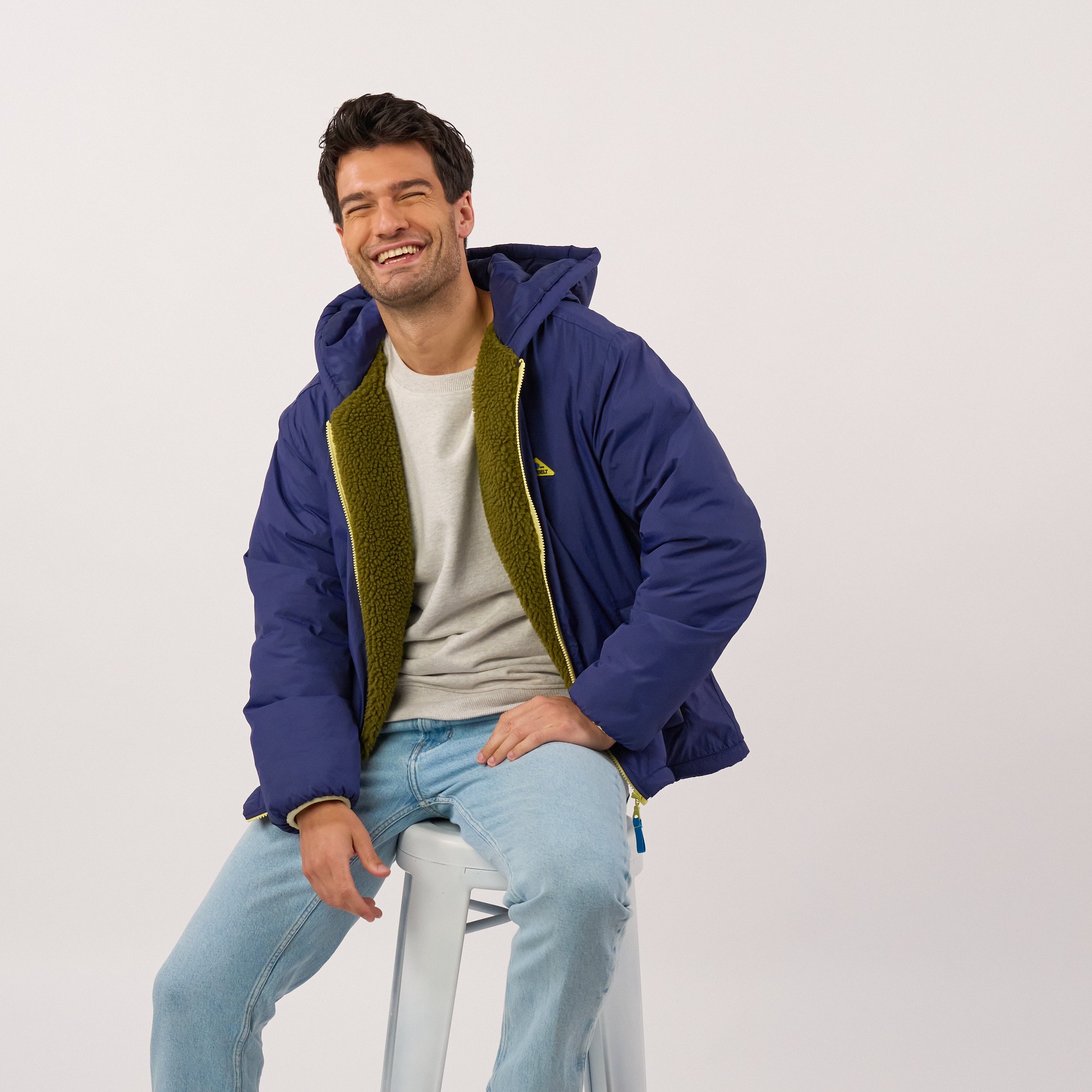 Unisex hooded parka BILLYBELT Blue