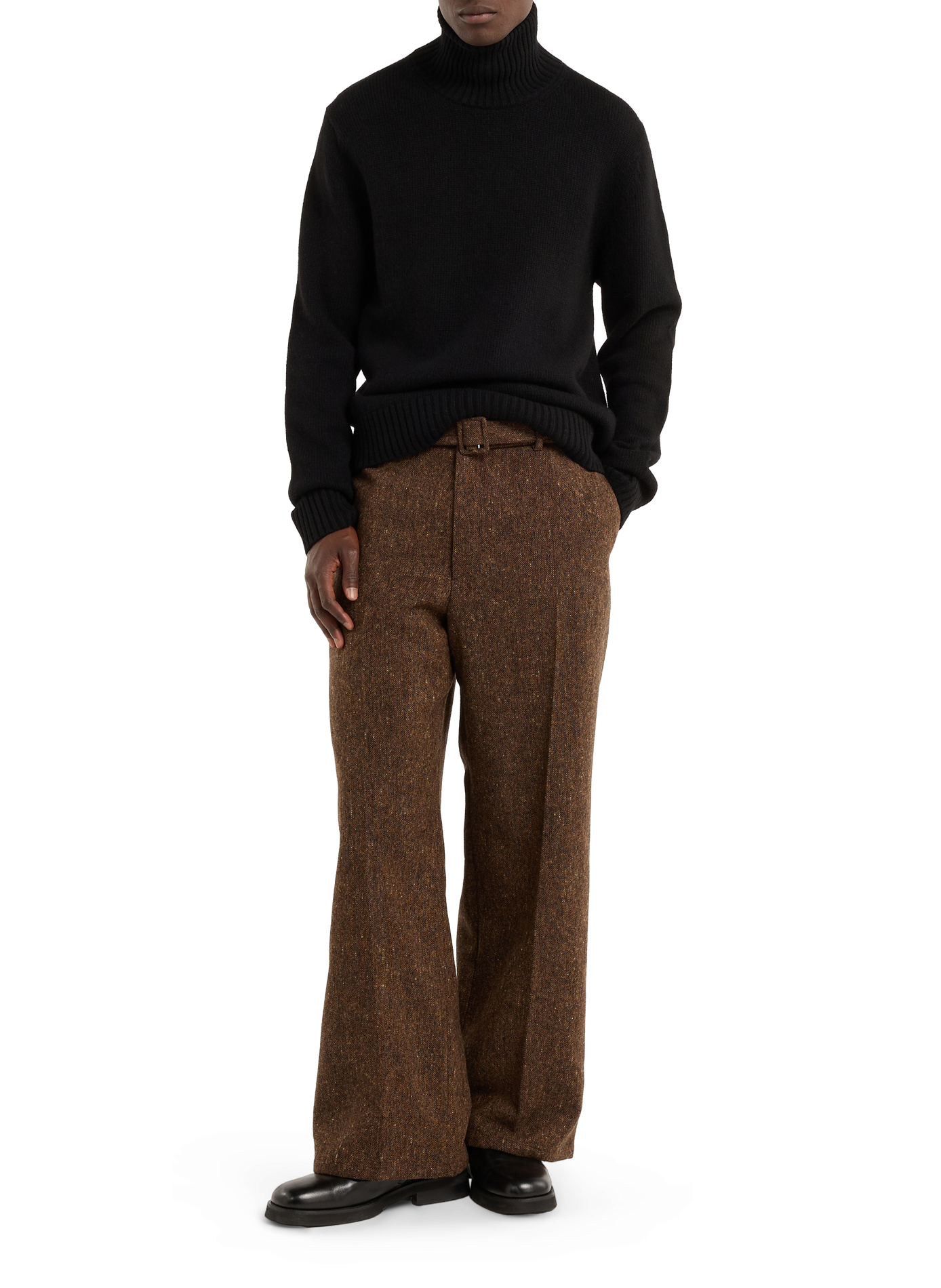 Straight wool trousers SAISON 1865 Brown