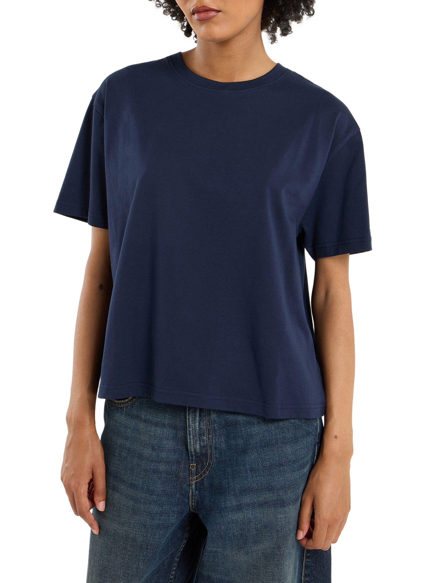 Vintage cotton T-shirt. SAISON 1865 Blue