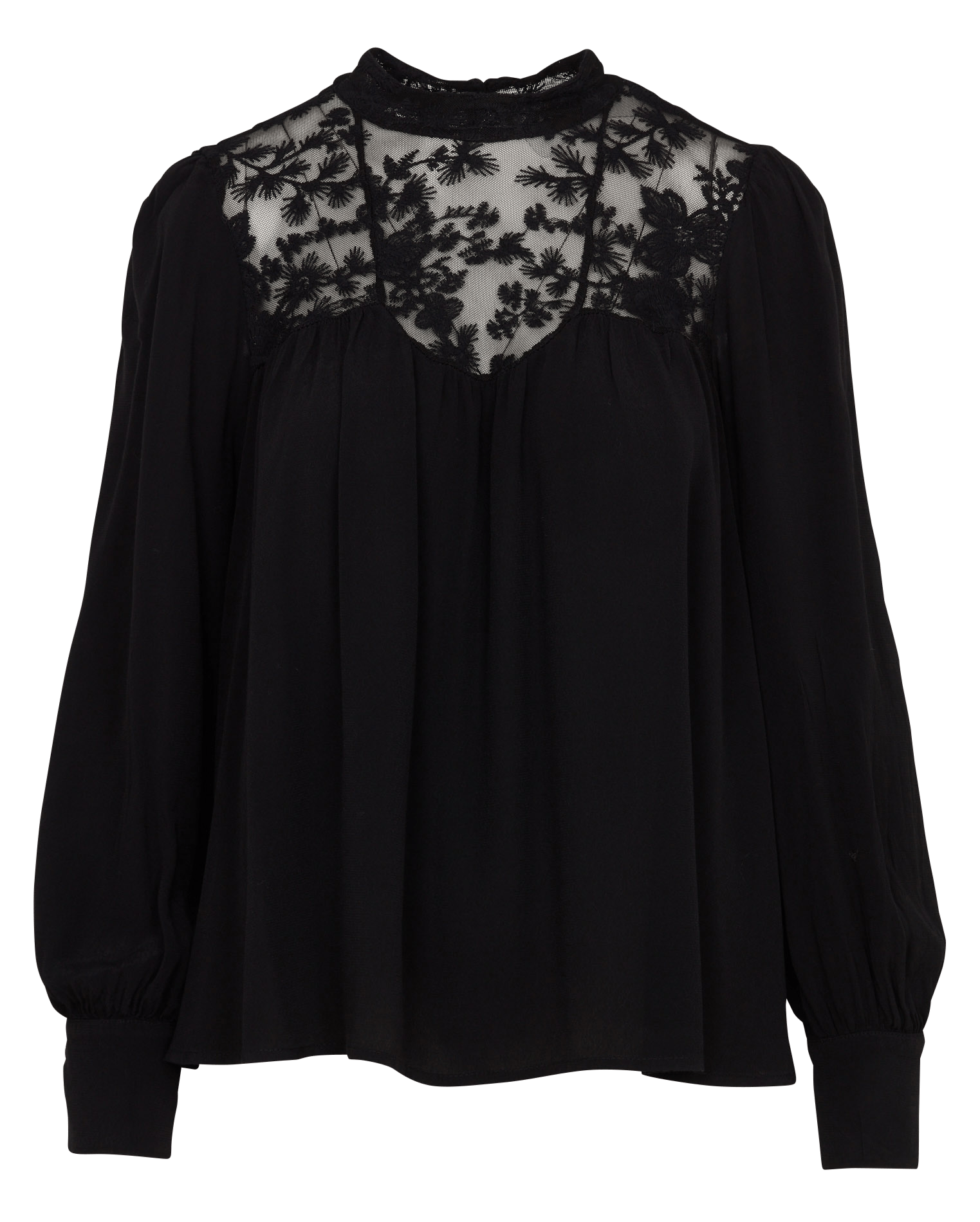 Langarm-Spitzenbluse LA FEE MARABOUTEE