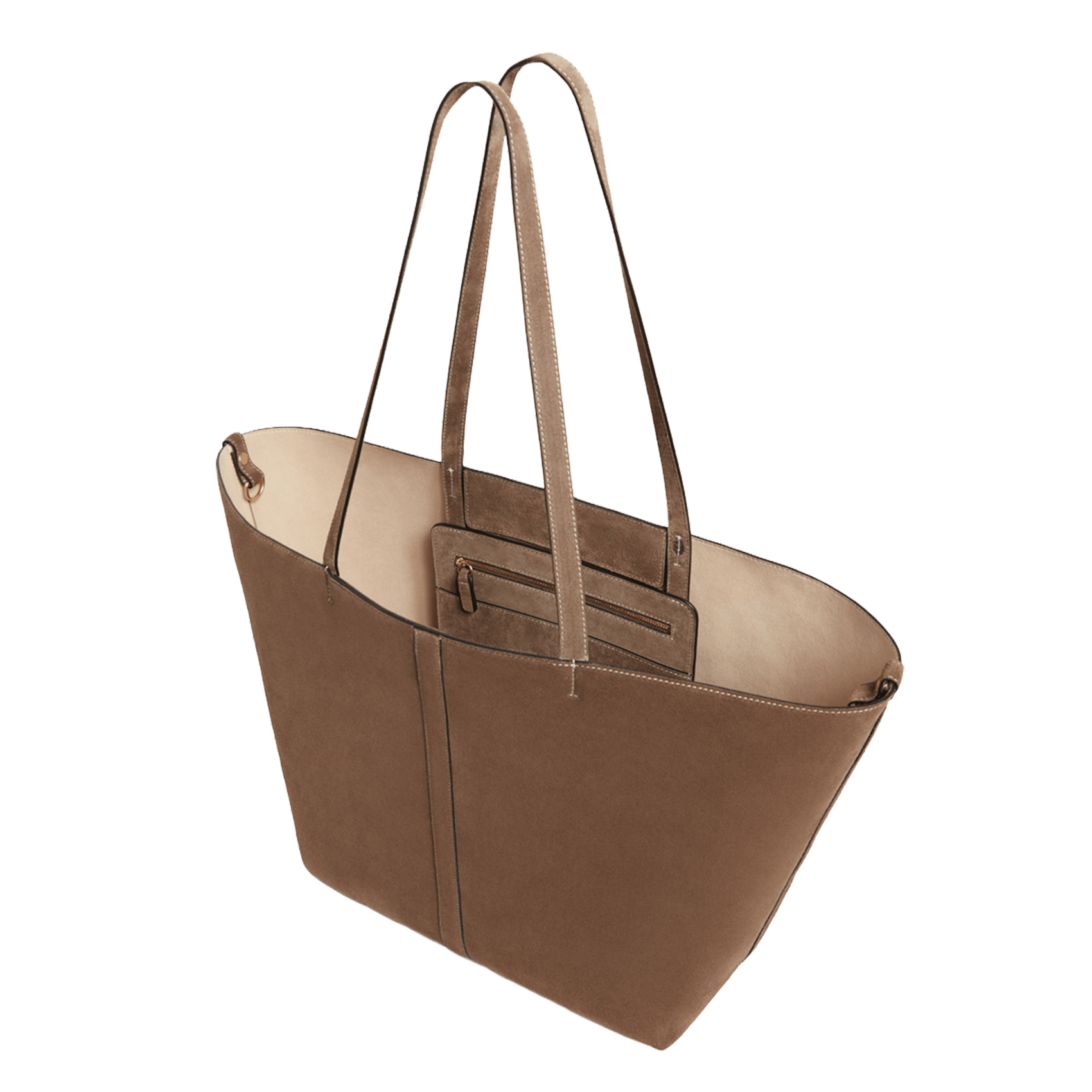 Suède shopper | Bruin VANESSA BRUNO Dames