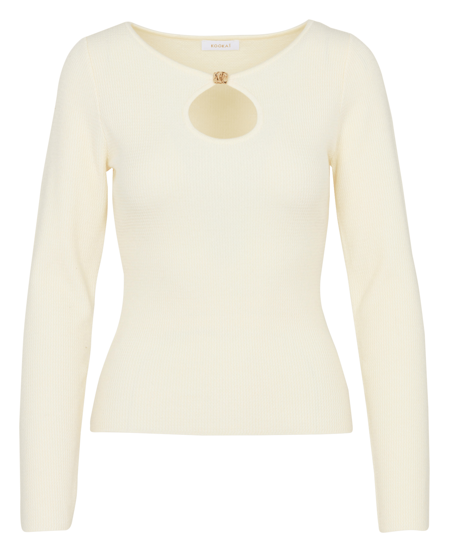 Anliegender Rundhalsausschnitt-Pullover KOOKAI Weiss
