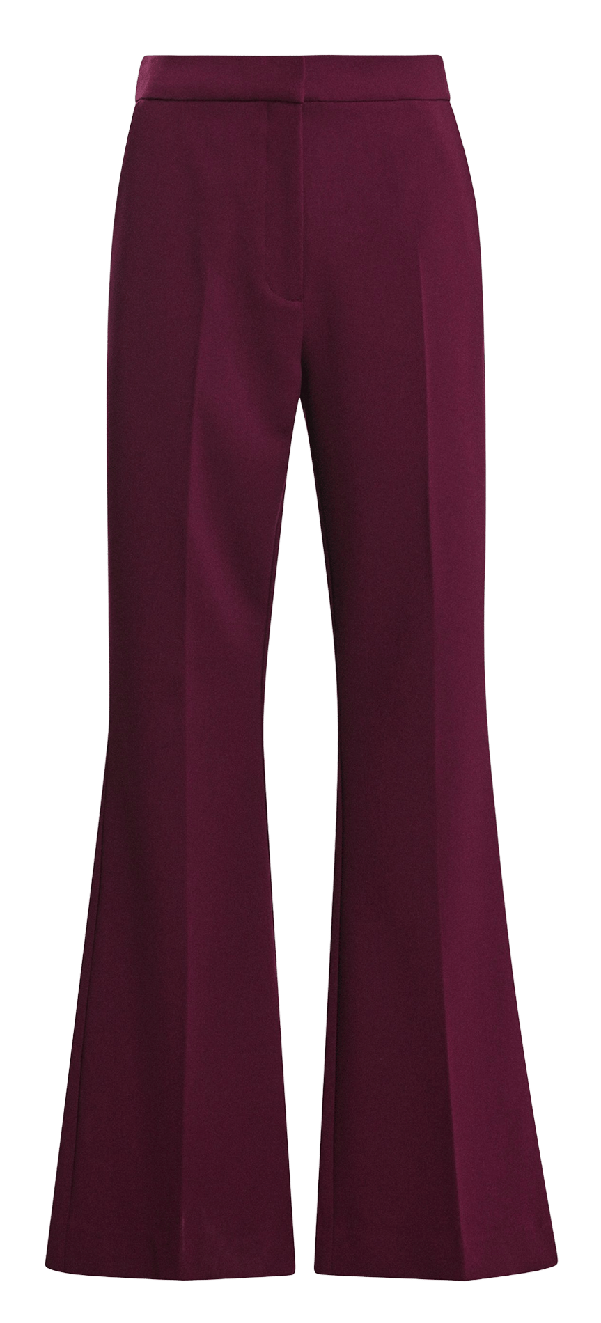 Pantalon évasé taille haute ESSENTIEL ANTWERP Rouge