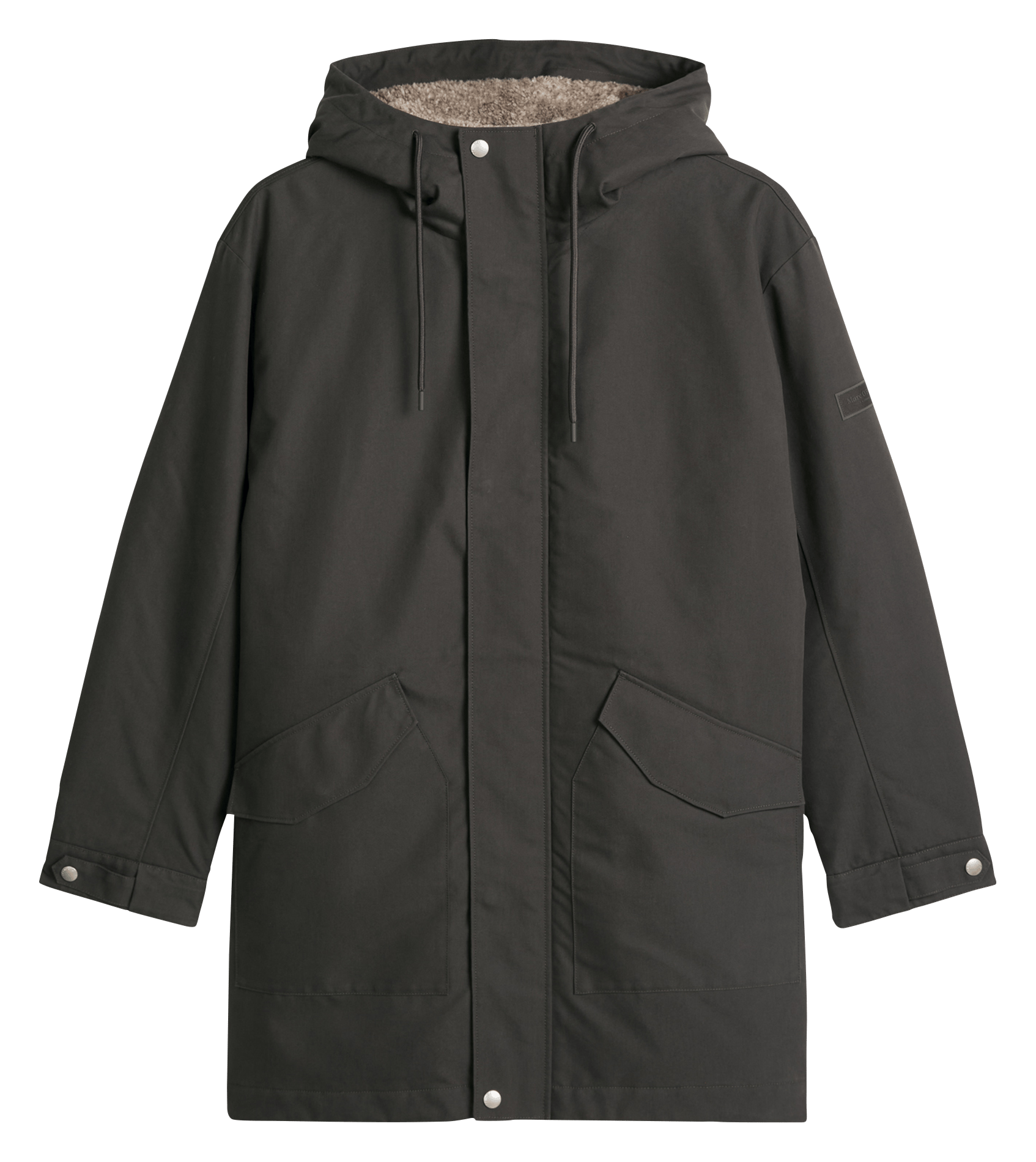 Parka met opstaande kraag - katoenblend MARC O'POLO Grijs