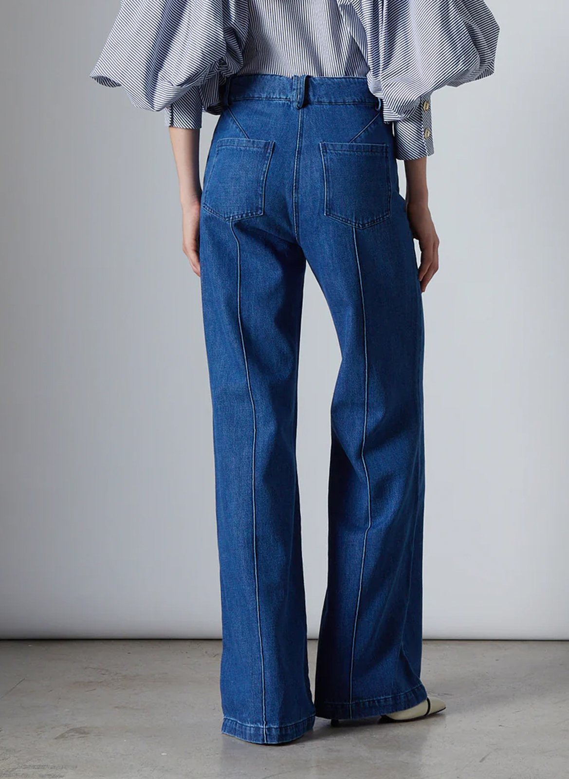 Jean large en coton THE LABEL EDITION Bleu