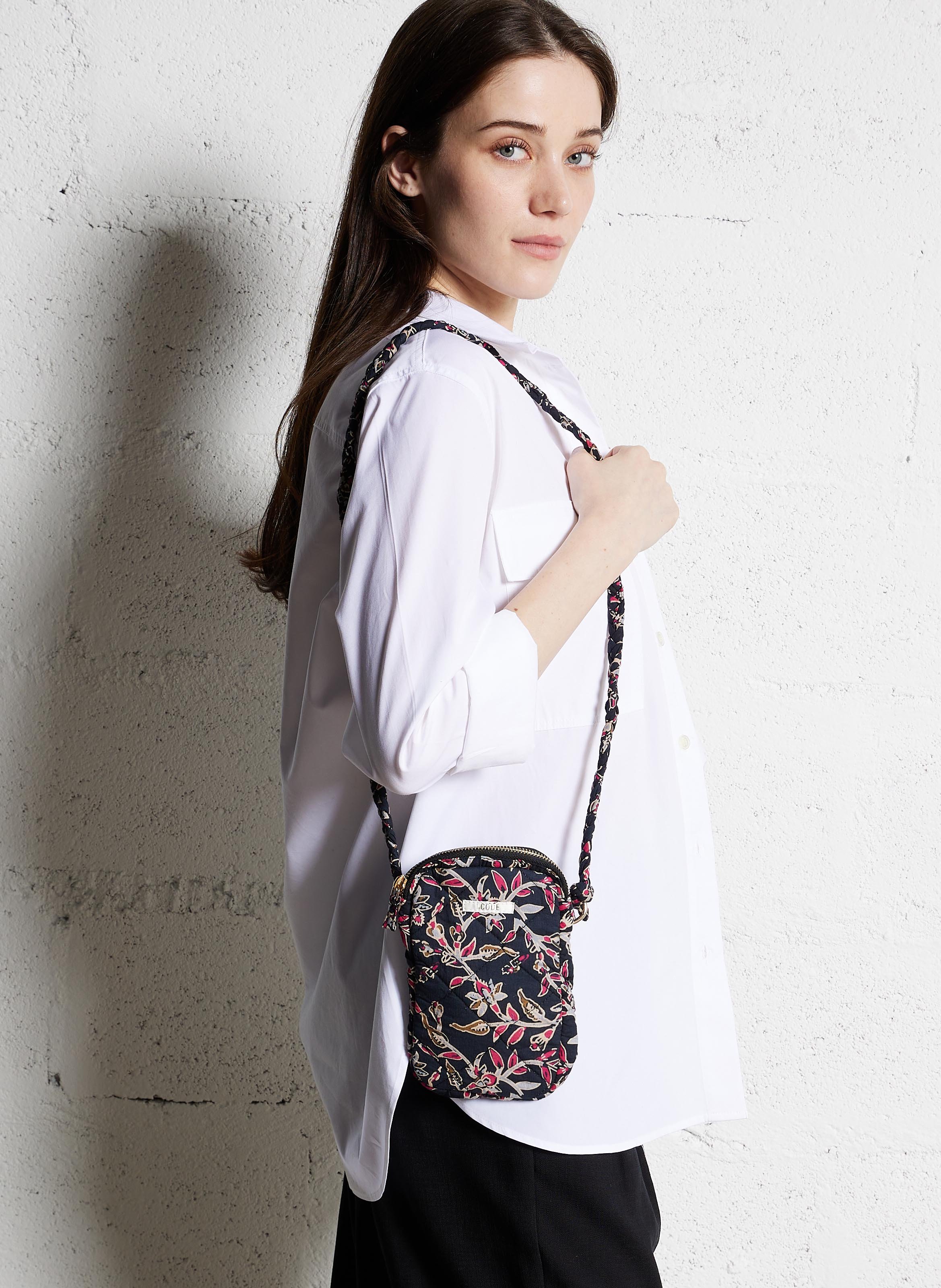 Umhängetasche aus Baumwolle I CODE Schwarz