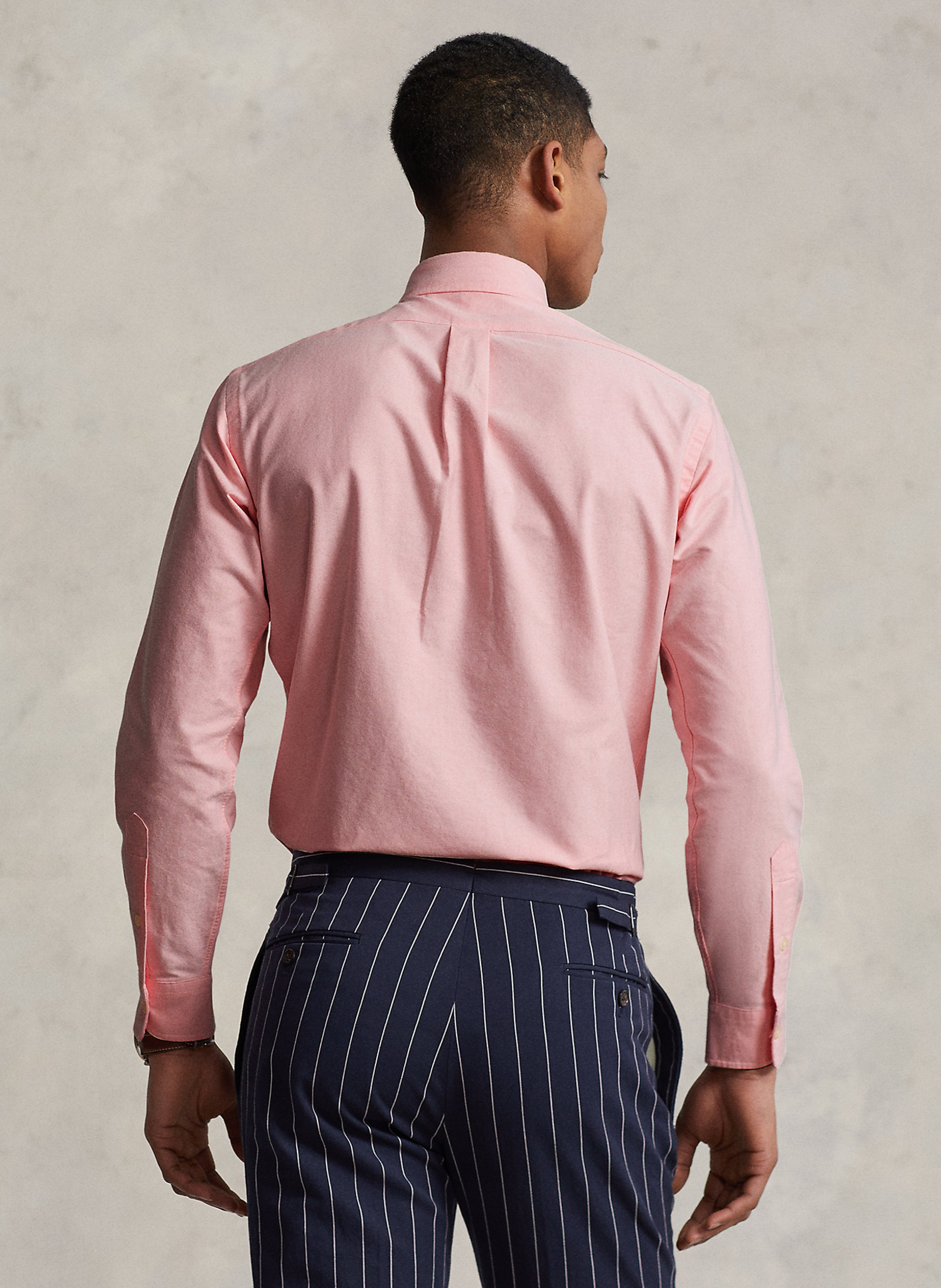Custom-fit cotton shirt POLO RALPH LAUREN Pink