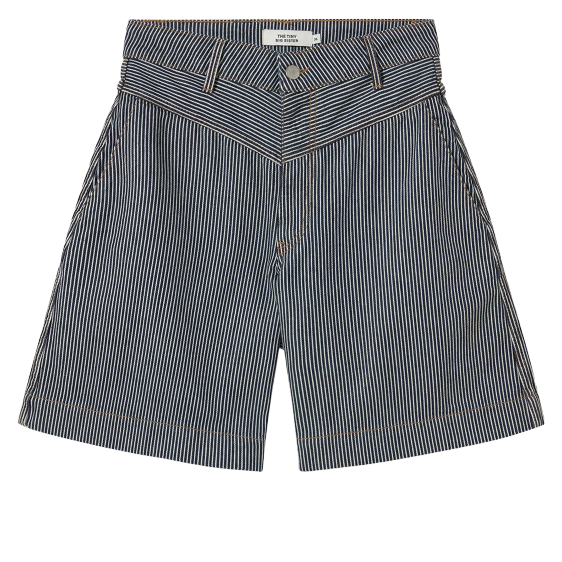 Short large rayé en coton THE TINY BIG SISTER Bleu