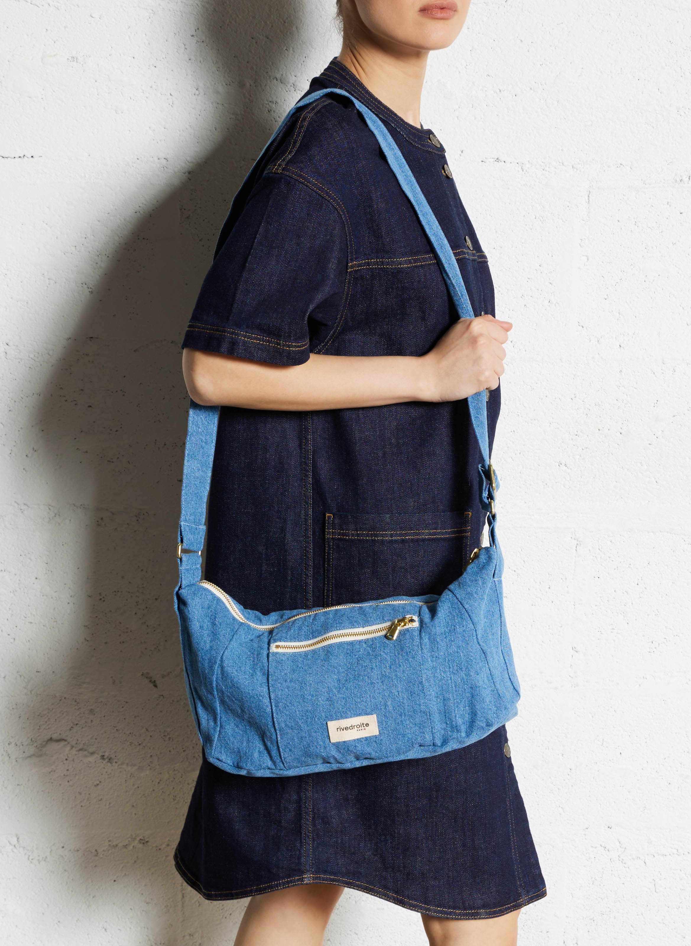 Denim shoulder bag RIVEDROITE PARIS Blue