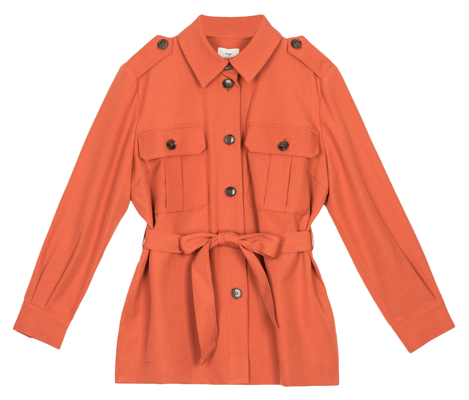 Jacket with shirt collar AN'GE Orange