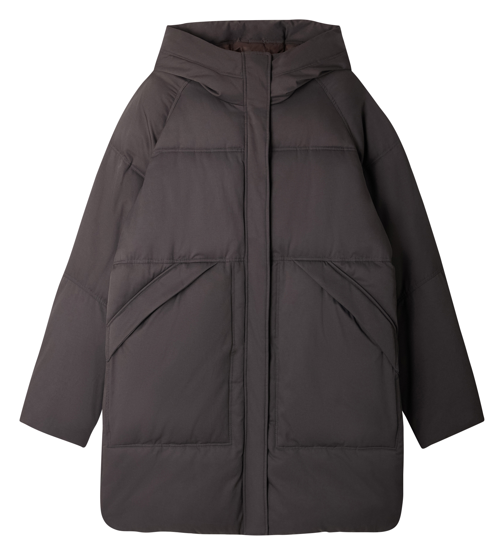 Doudoune oversize à capuche SOEUR Gris