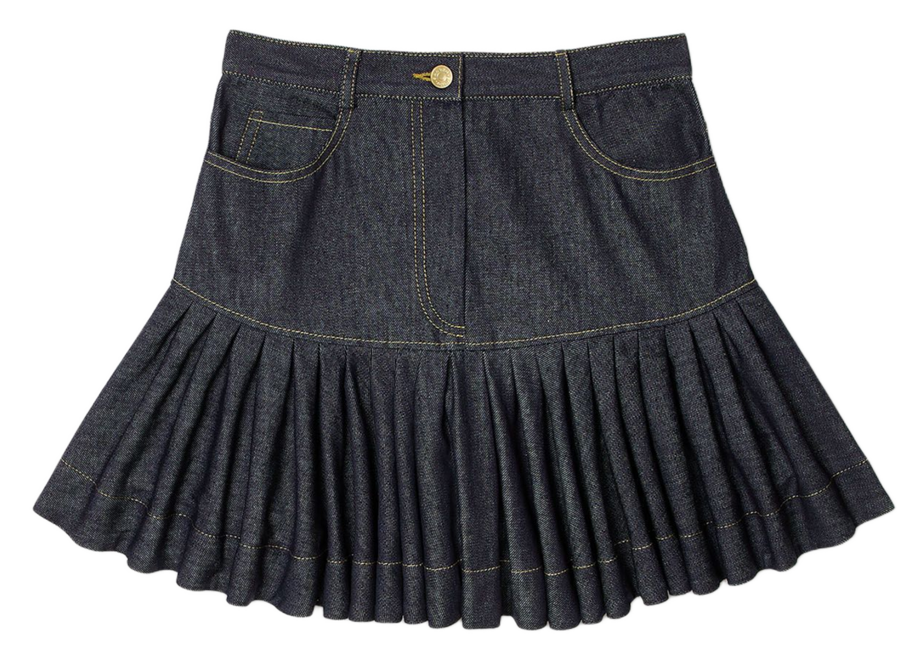 Jupe courte en denim SANDRO Bleu