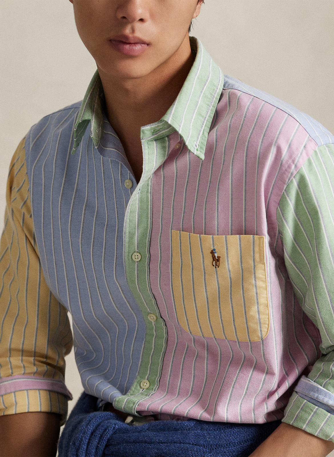 Klassiek gestreept katoenen overhemd POLO RALPH LAUREN Veelkleurig