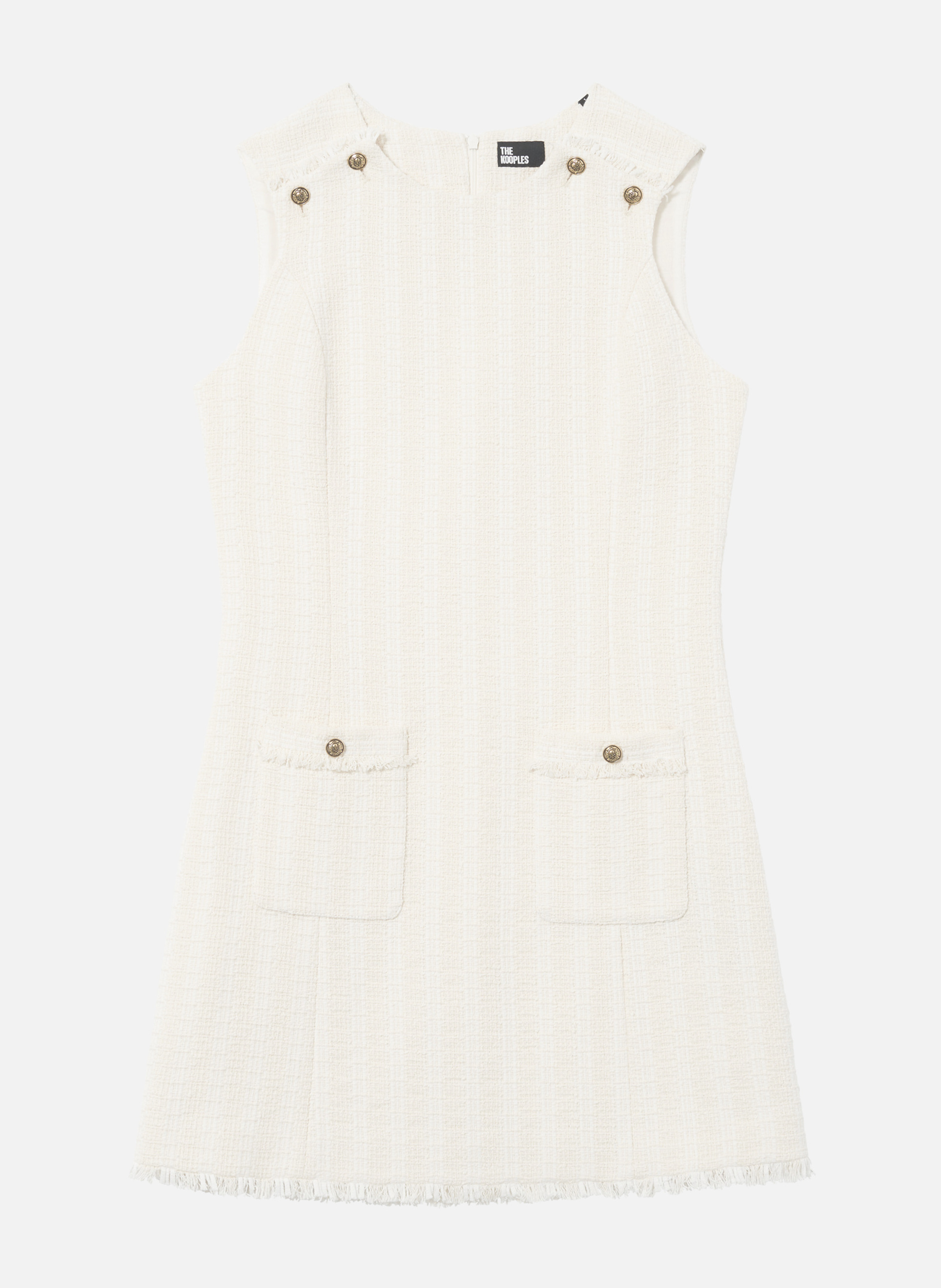 Short tweed dress THE KOOPLES Beige