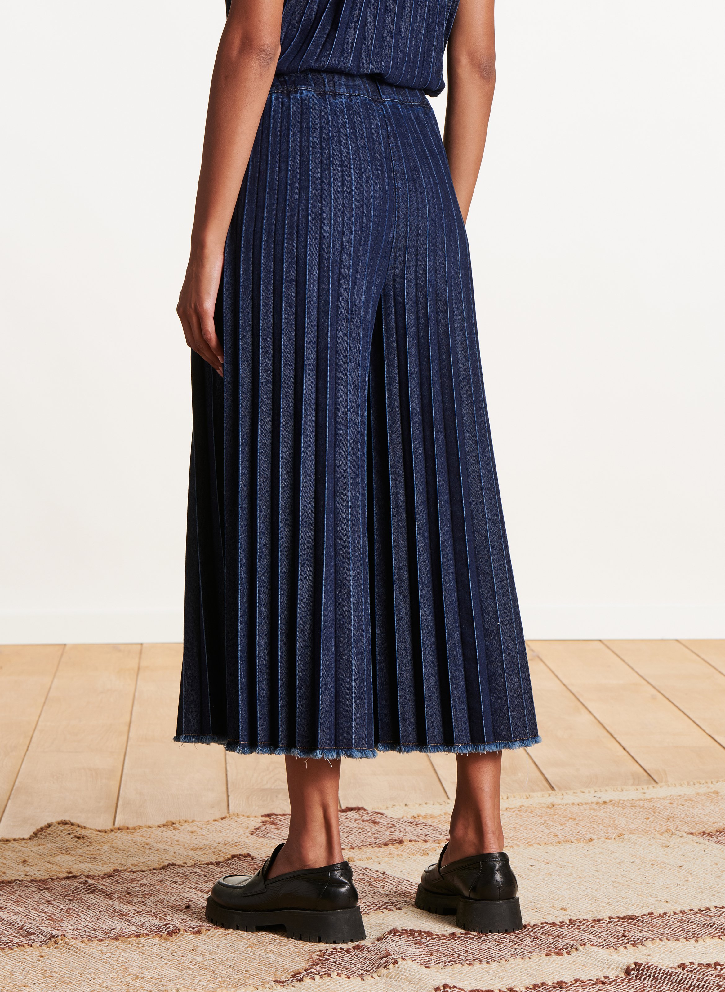 Wide leg denim pants LA FEE MARABOUTEE Blue