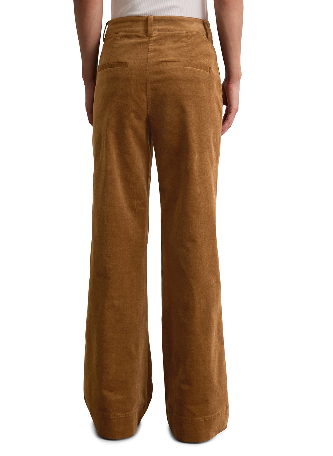 Bootcut ribbroek MARC O'POLO Bruin