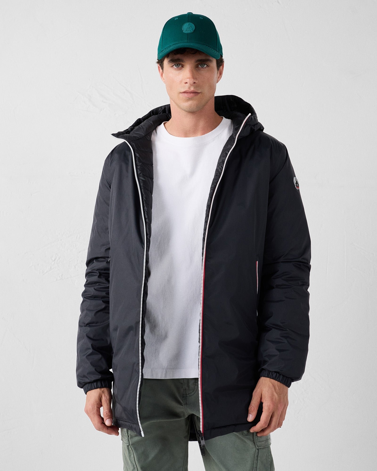 Reversible Long Black/Black Coat JOTT Black