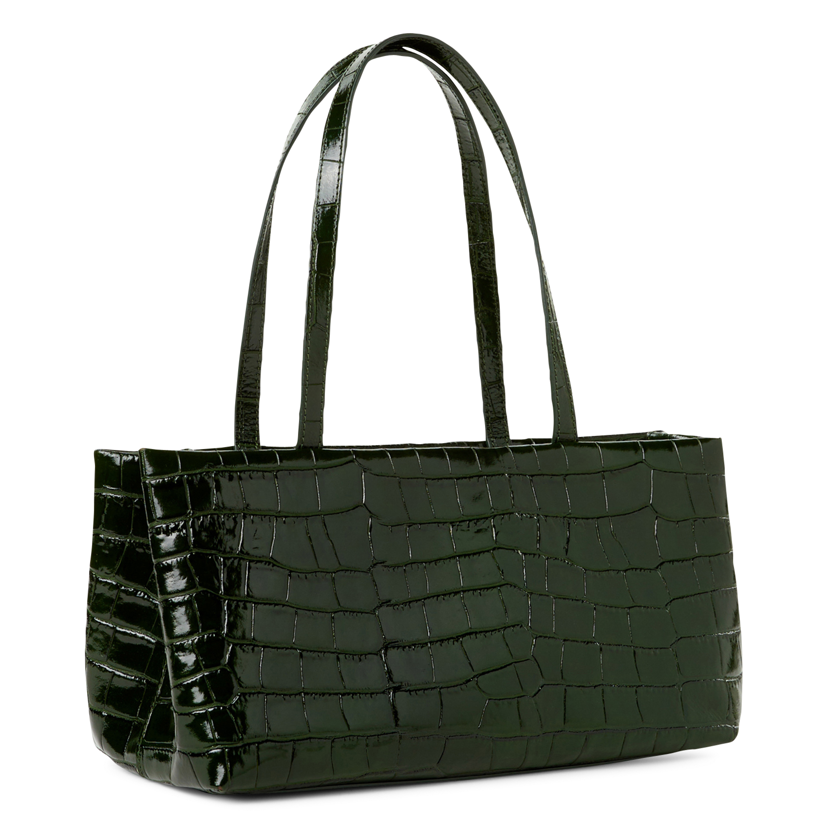 Leather clutch bag SAISON 1865 Khaki