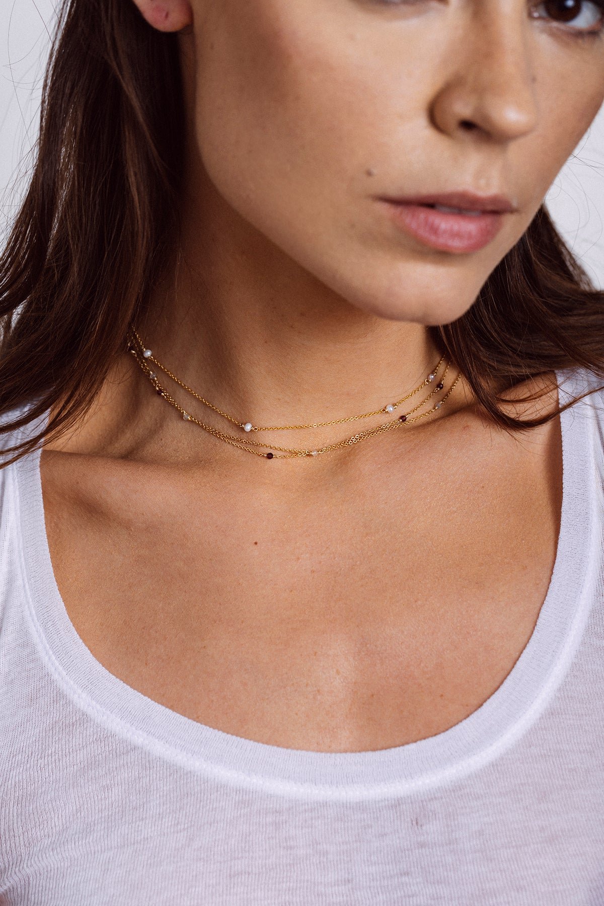 Bracelet - labradorite necklace YAY Golden