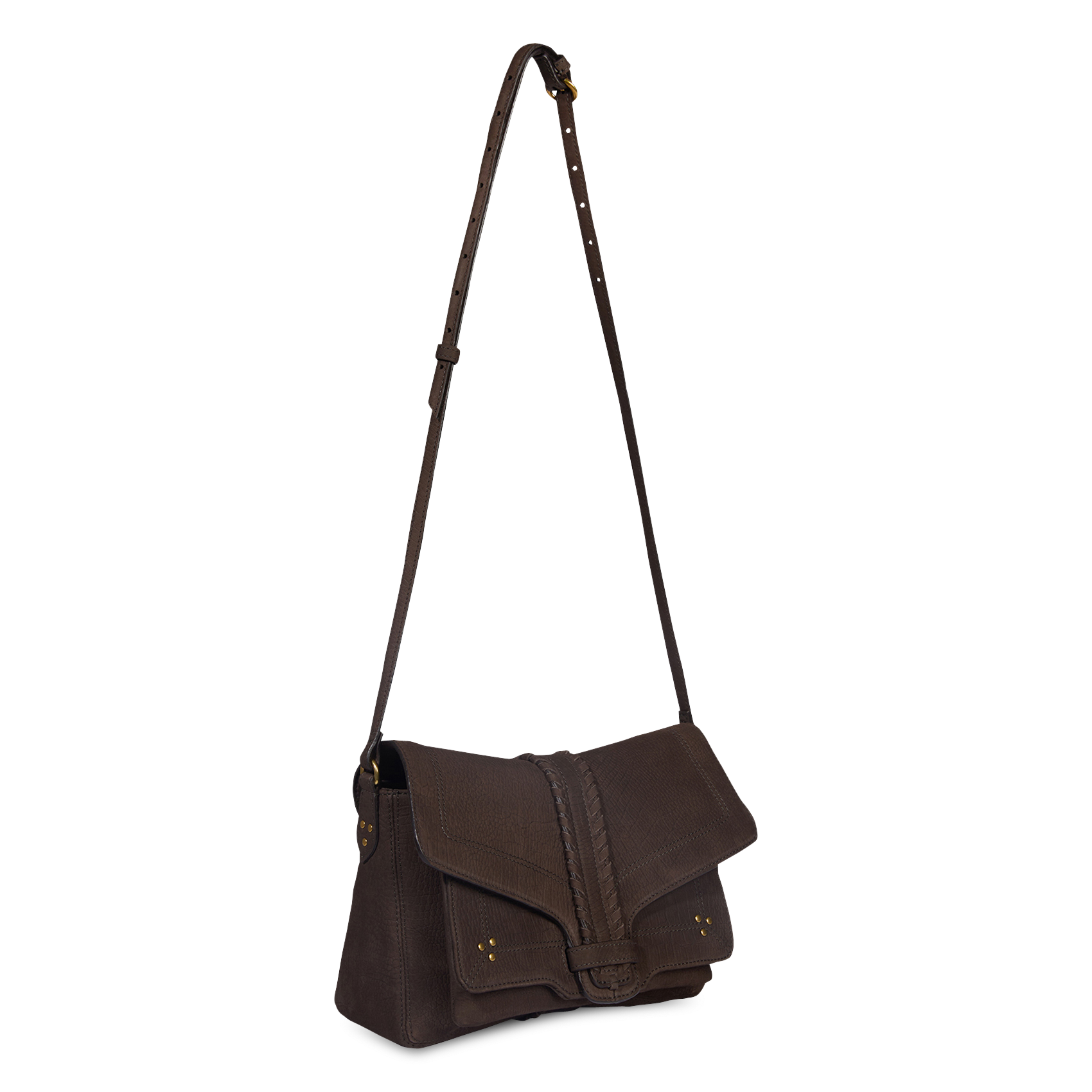 Sac bandoulière en cuir JEROME DREYFUSS Marron