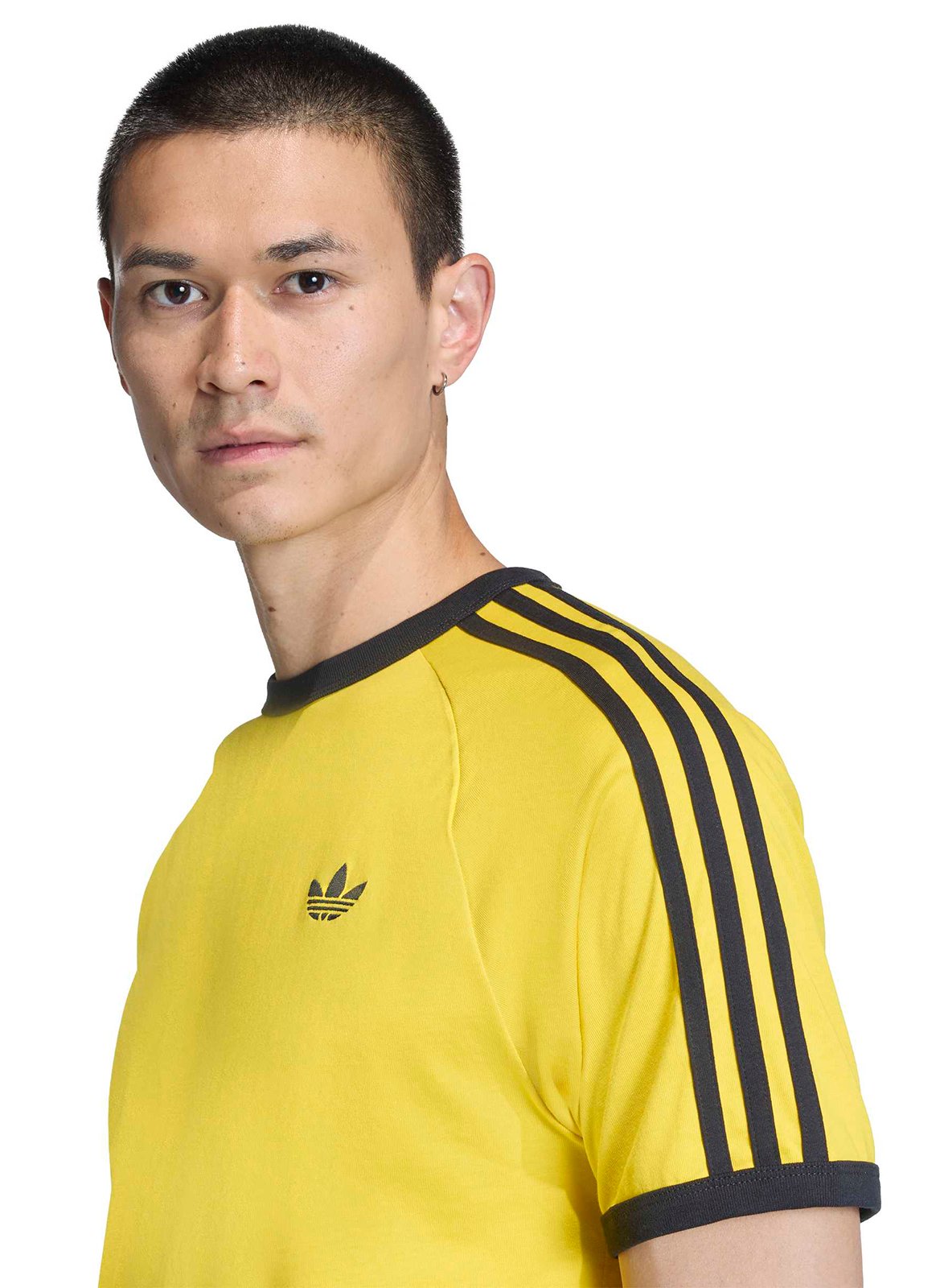 Recht, katoenen T-shirt met ronde hals ADIDAS Geel