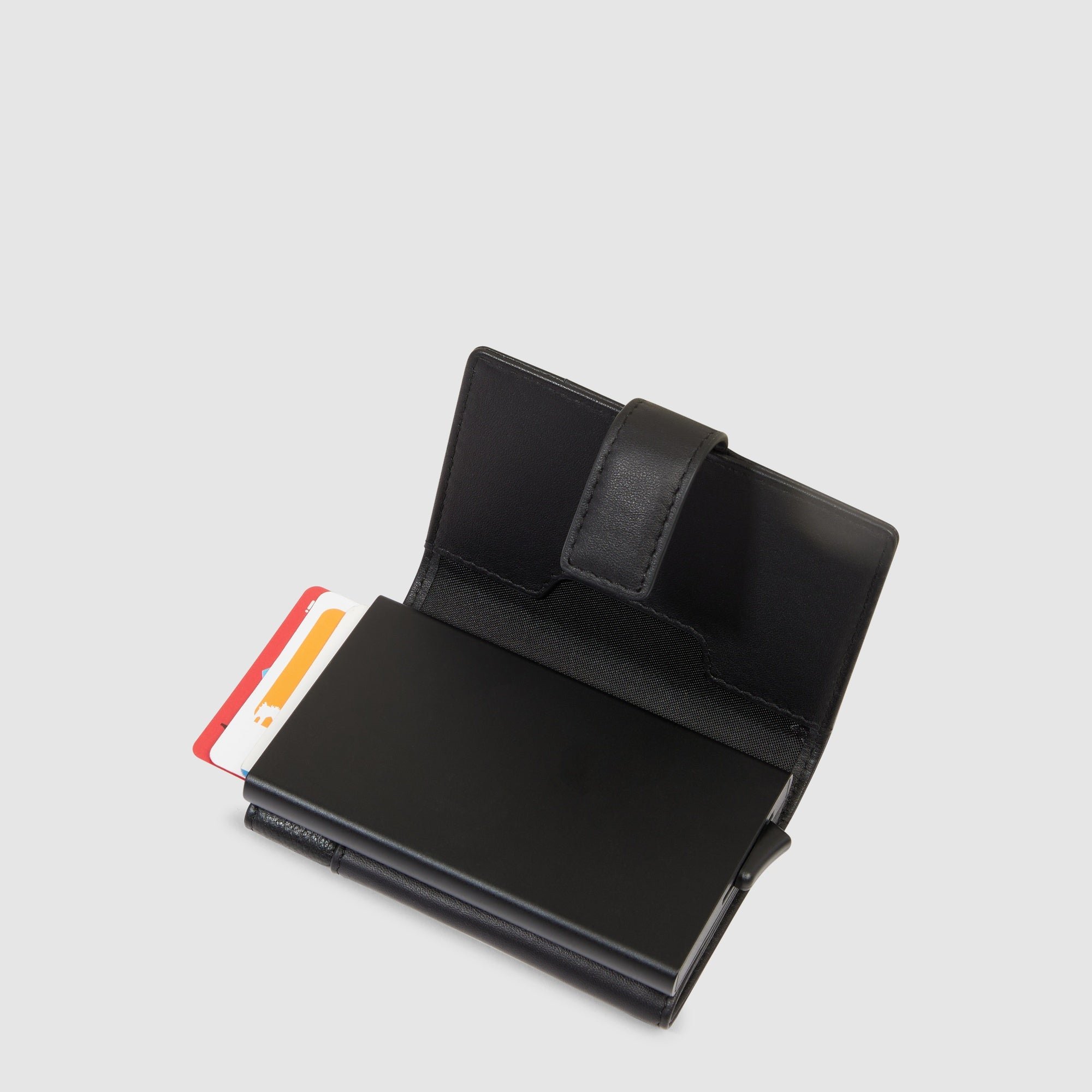 Automatic pop-up cardholder PIQUADRO Black