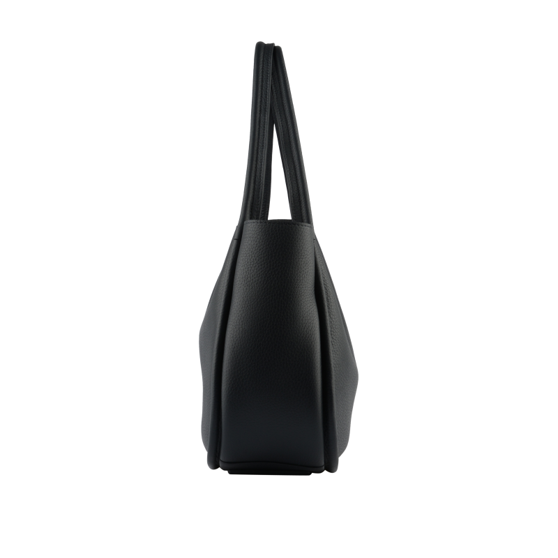 Calfskin leather shoulder bag Blue