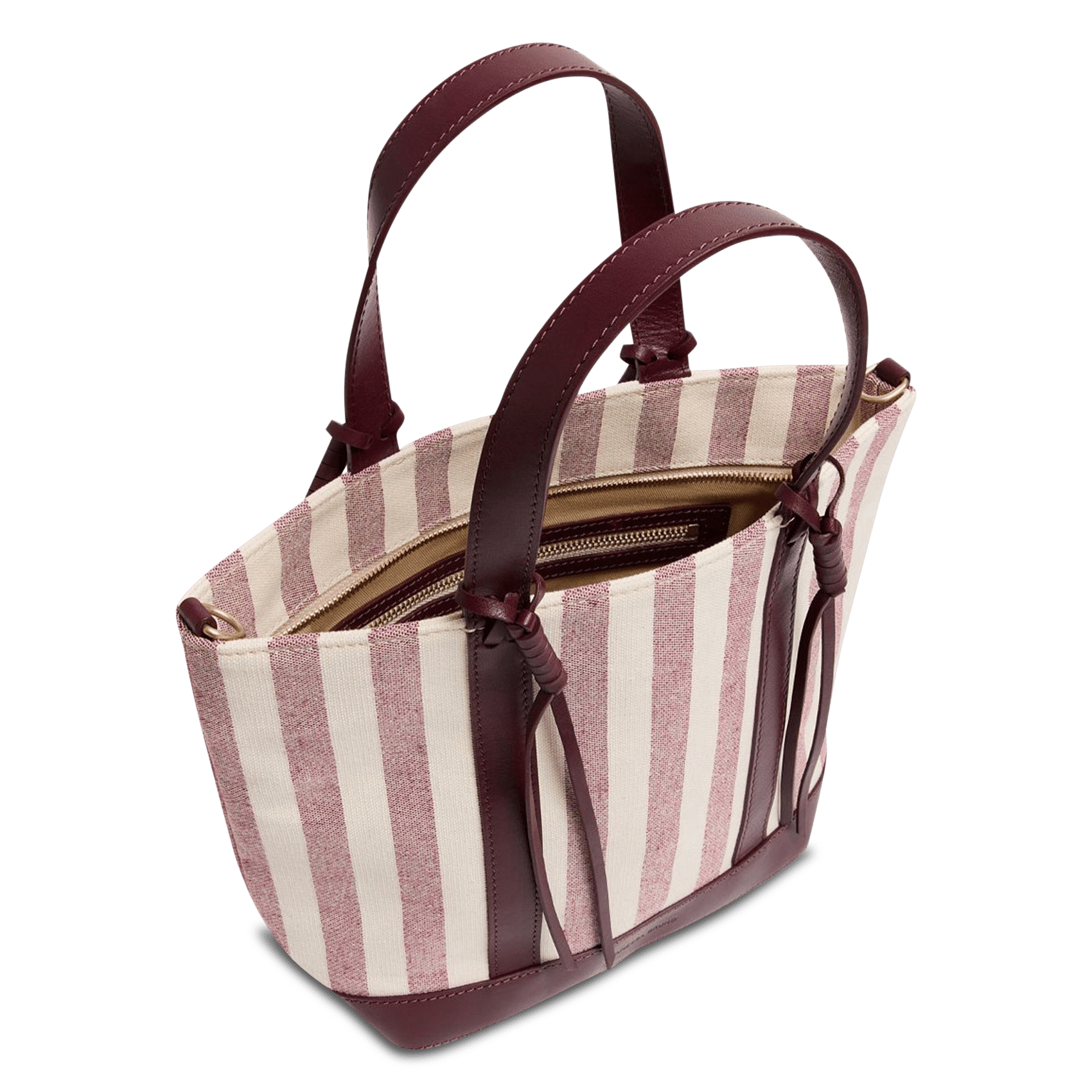 Gestreepte shopper VANESSA BRUNO Rood