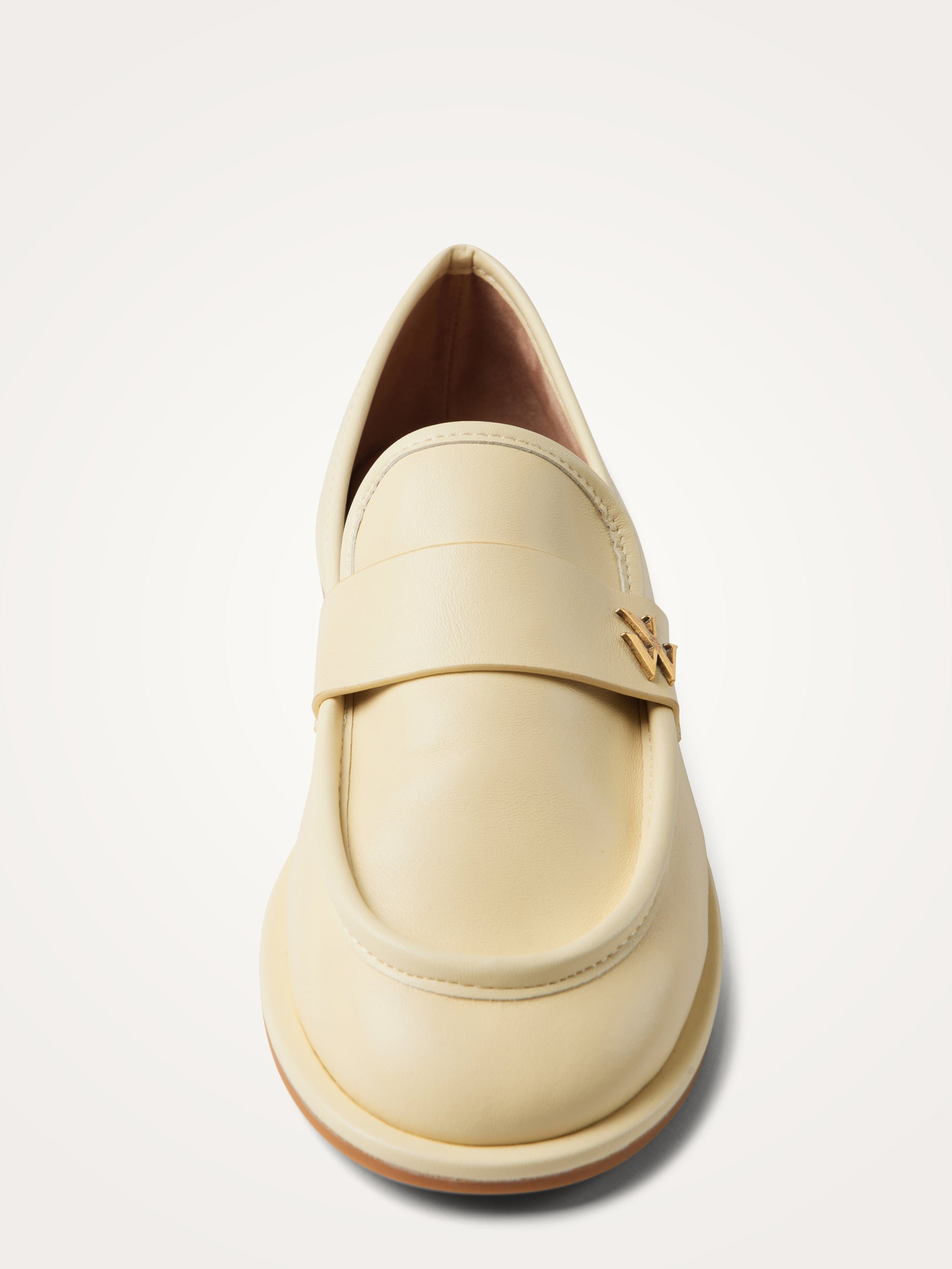 Mocassins plats en cuir Jaune