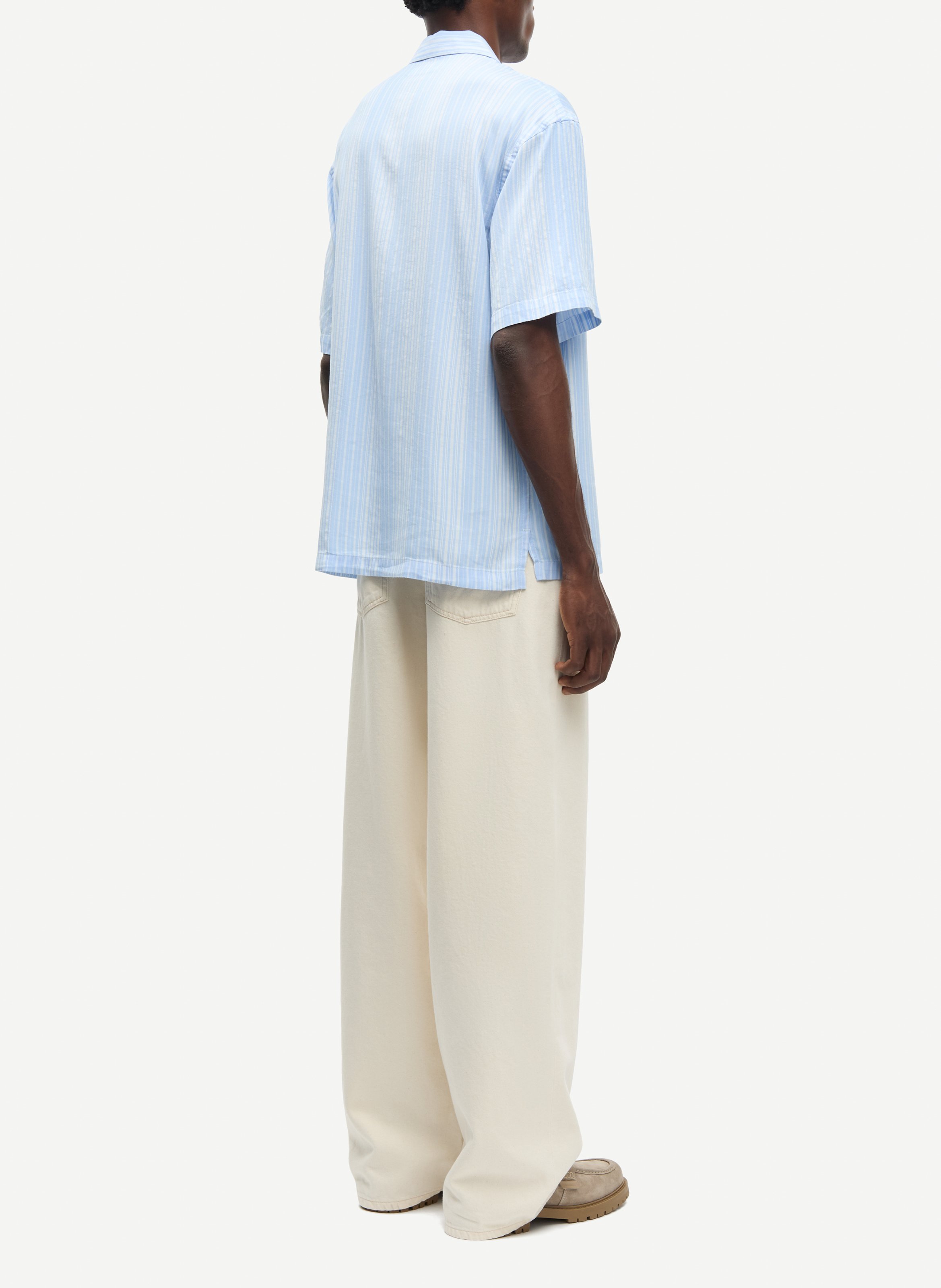 Chemise col classique rayée SAMSOE SAMSOE Bleu