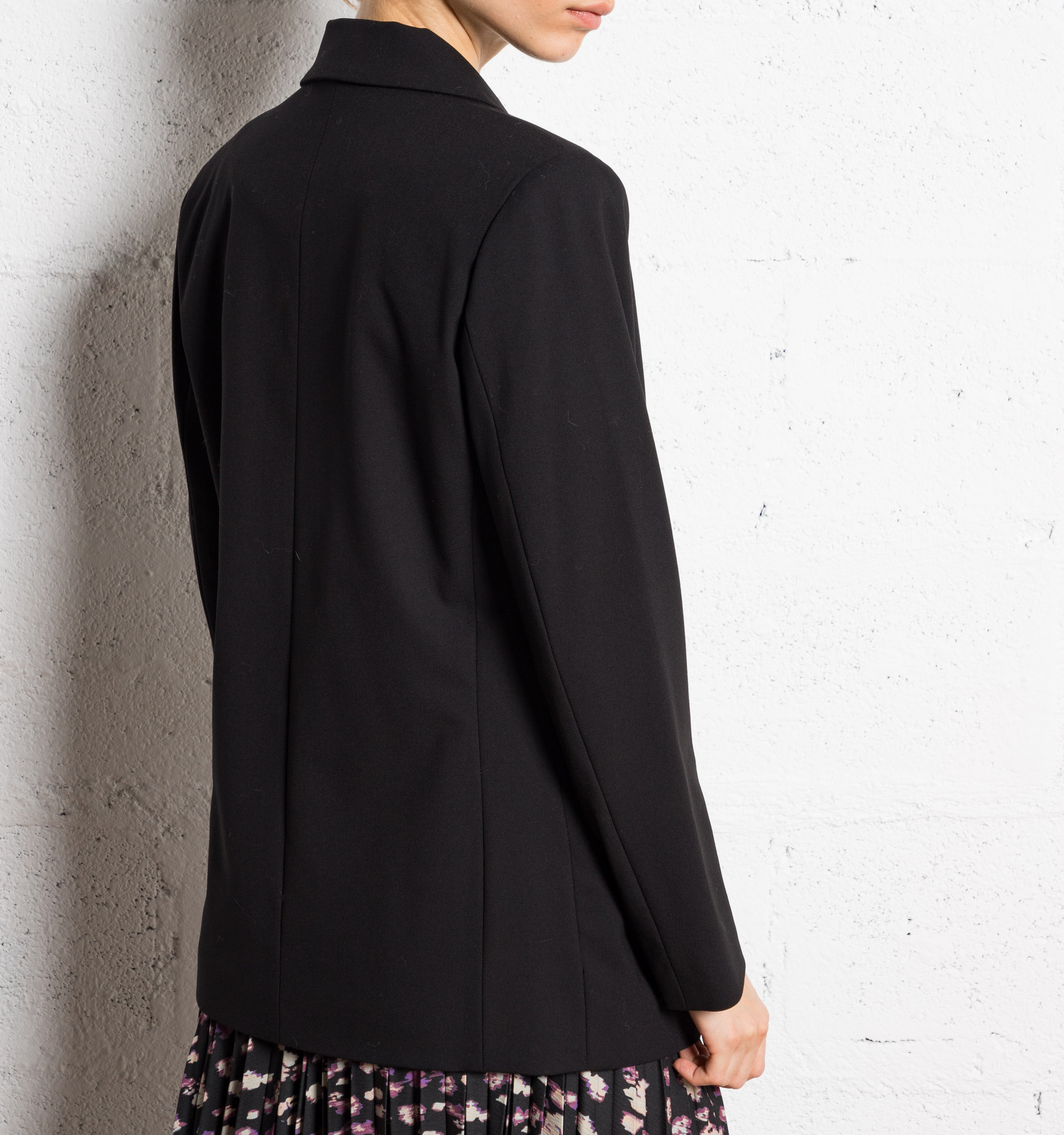 Blazer mit kontrastierenden Knöpfen I CODE Schwarz