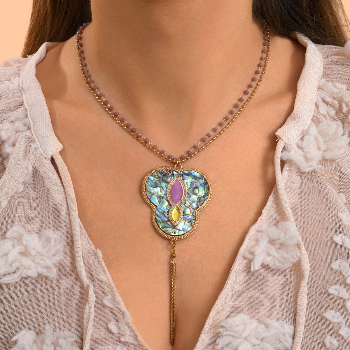 Collier sautoir SATELLITE PARIS Bleu
