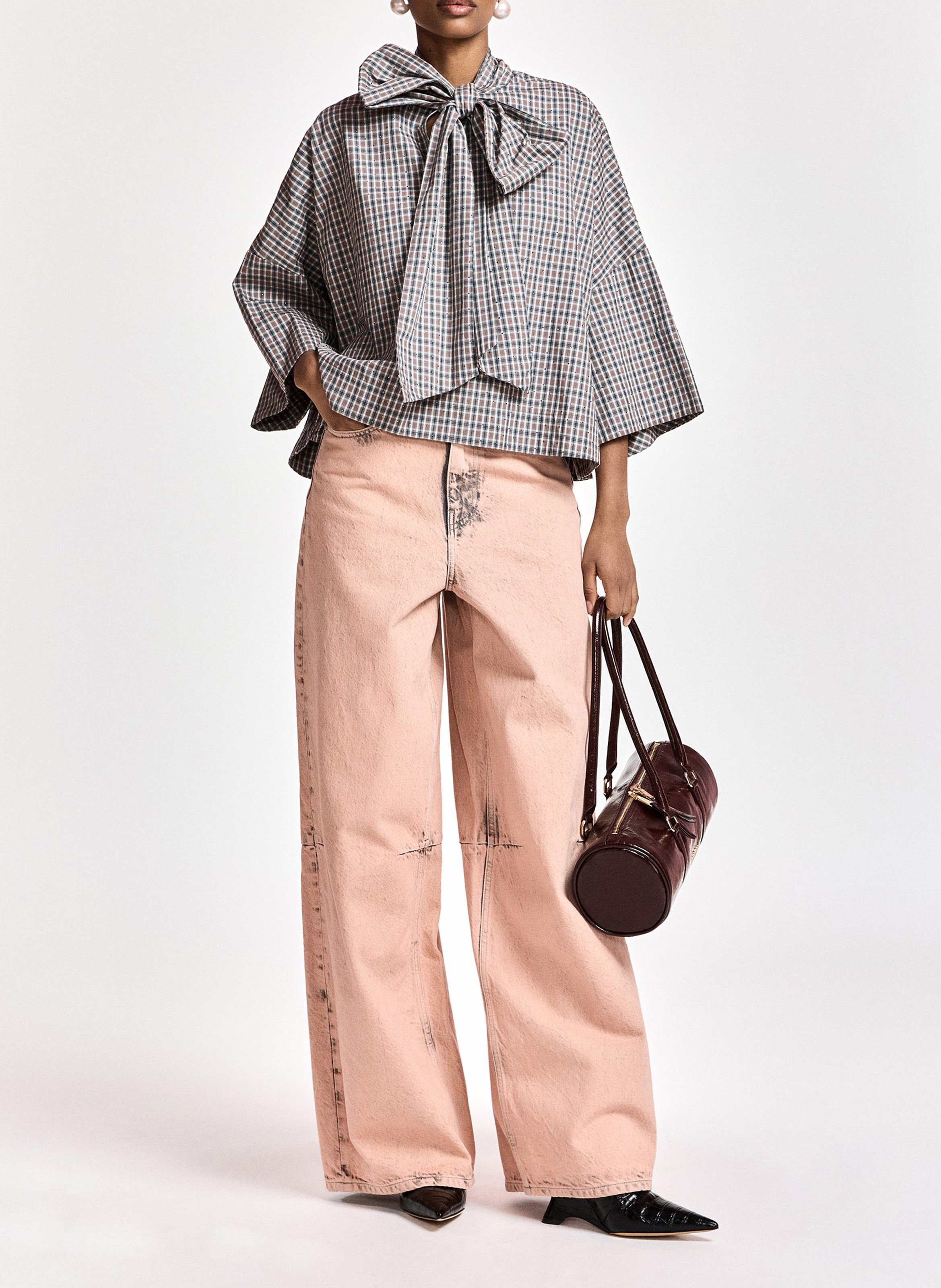 Sac porté épaule vernis ESSENTIEL ANTWERP Brown