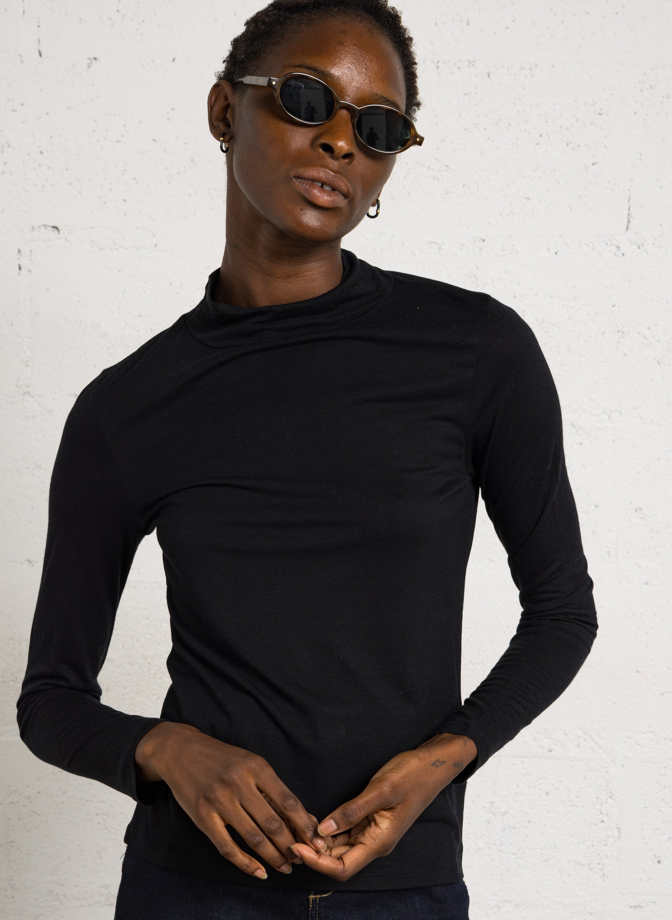 Long-sleeve high neck t-shirt NICE THINGS