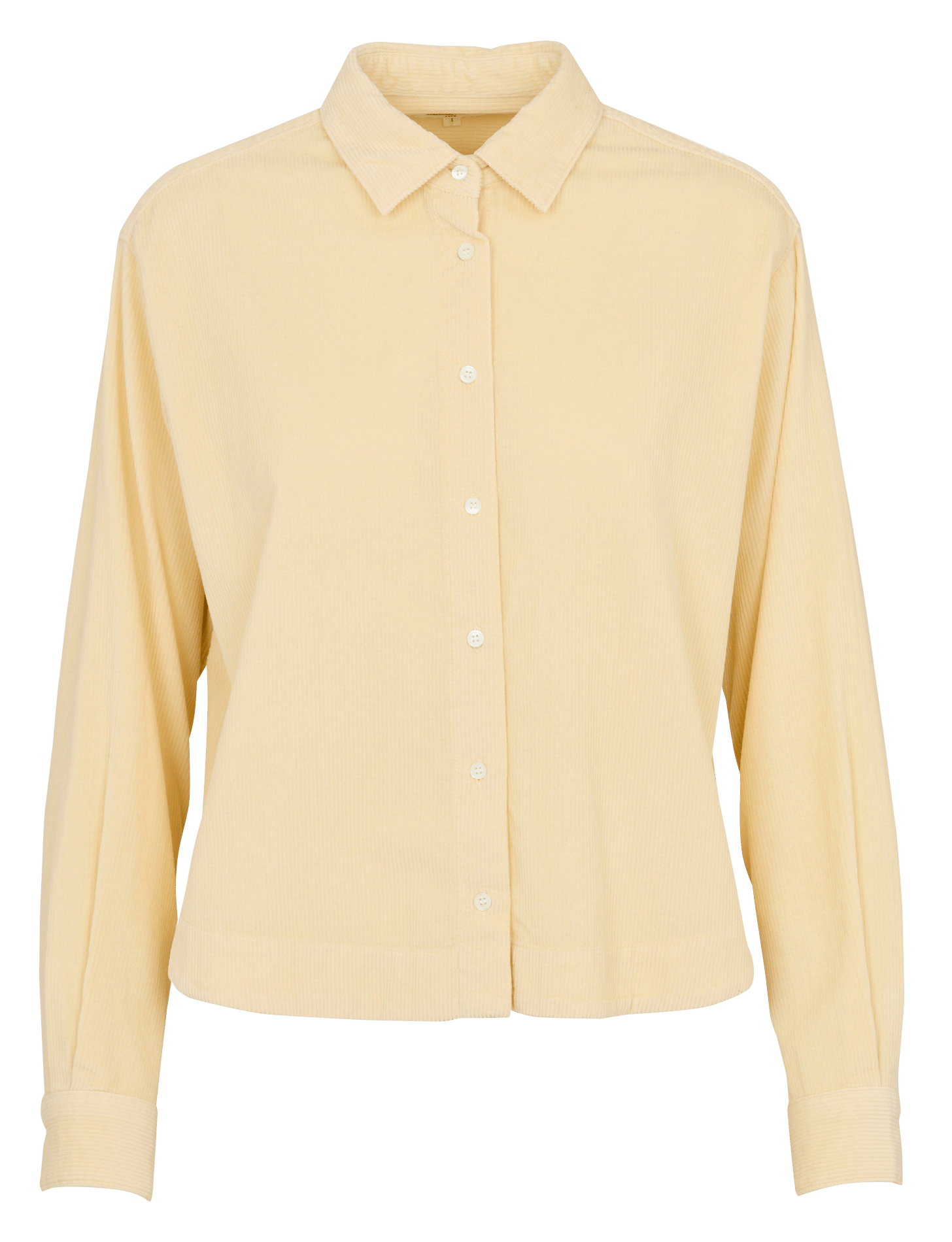Ribbed cotton shirt HARTFORD Yellow