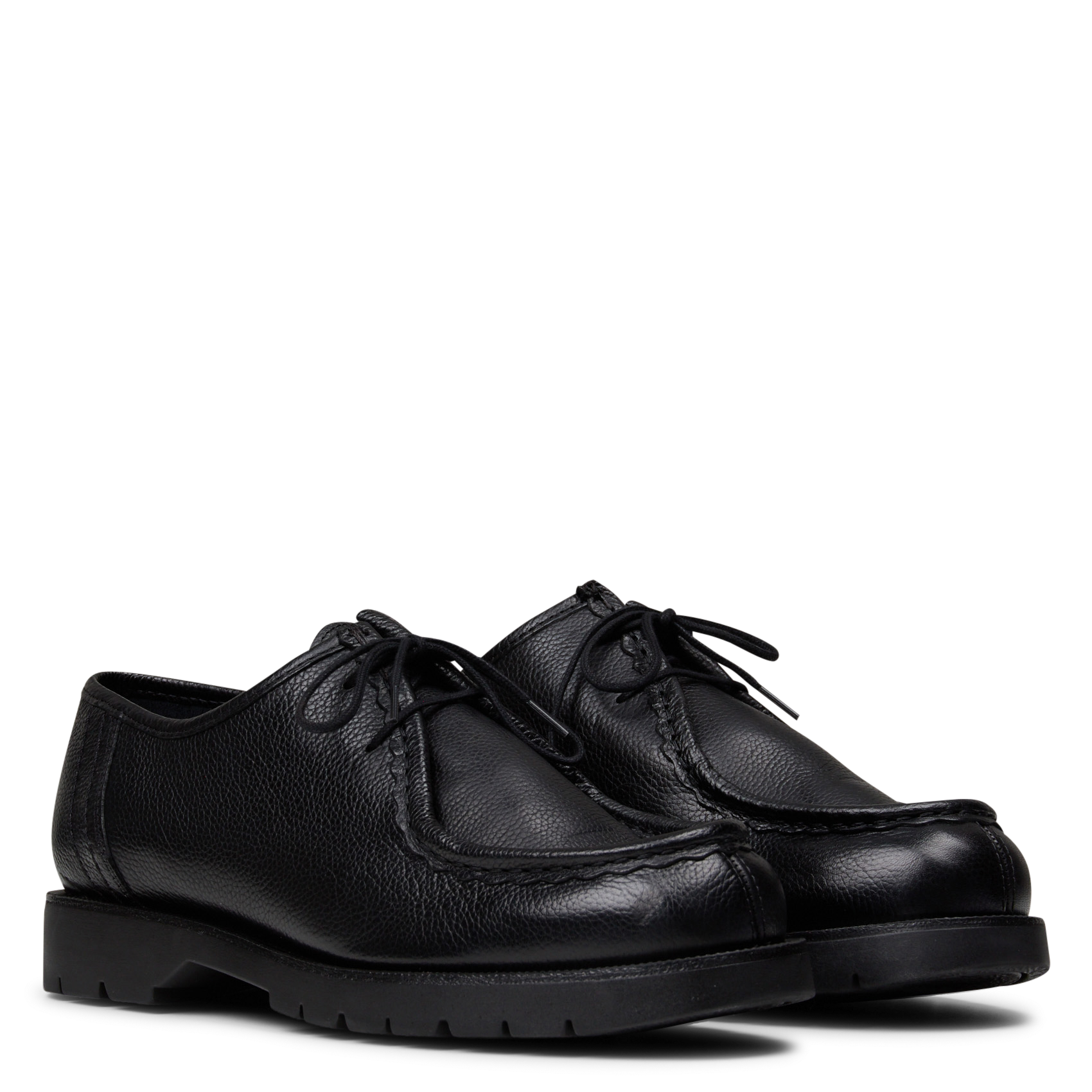 Mocassins à lacets en cuir KLEMAN Noir