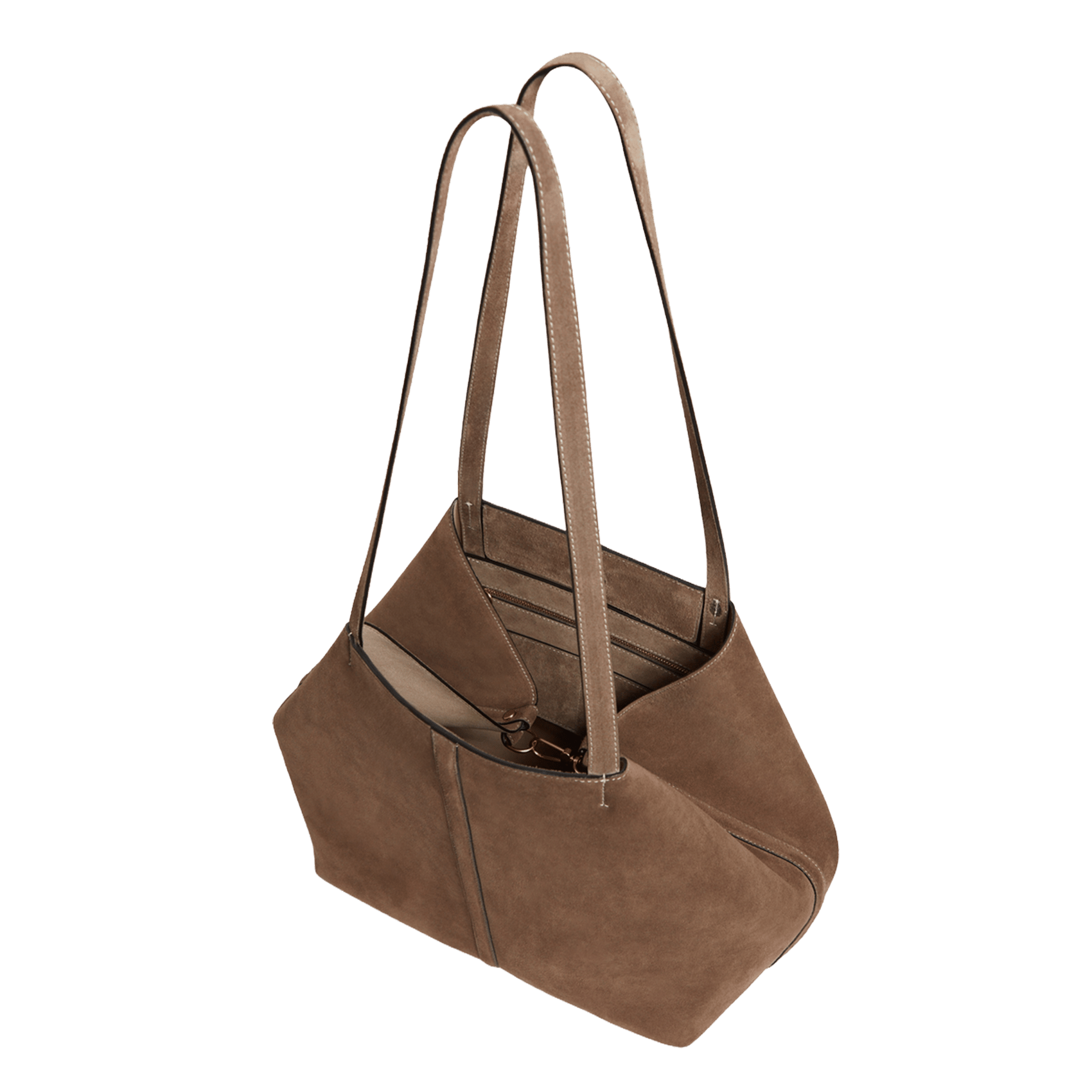 Suède shopper | Bruin VANESSA BRUNO Dames