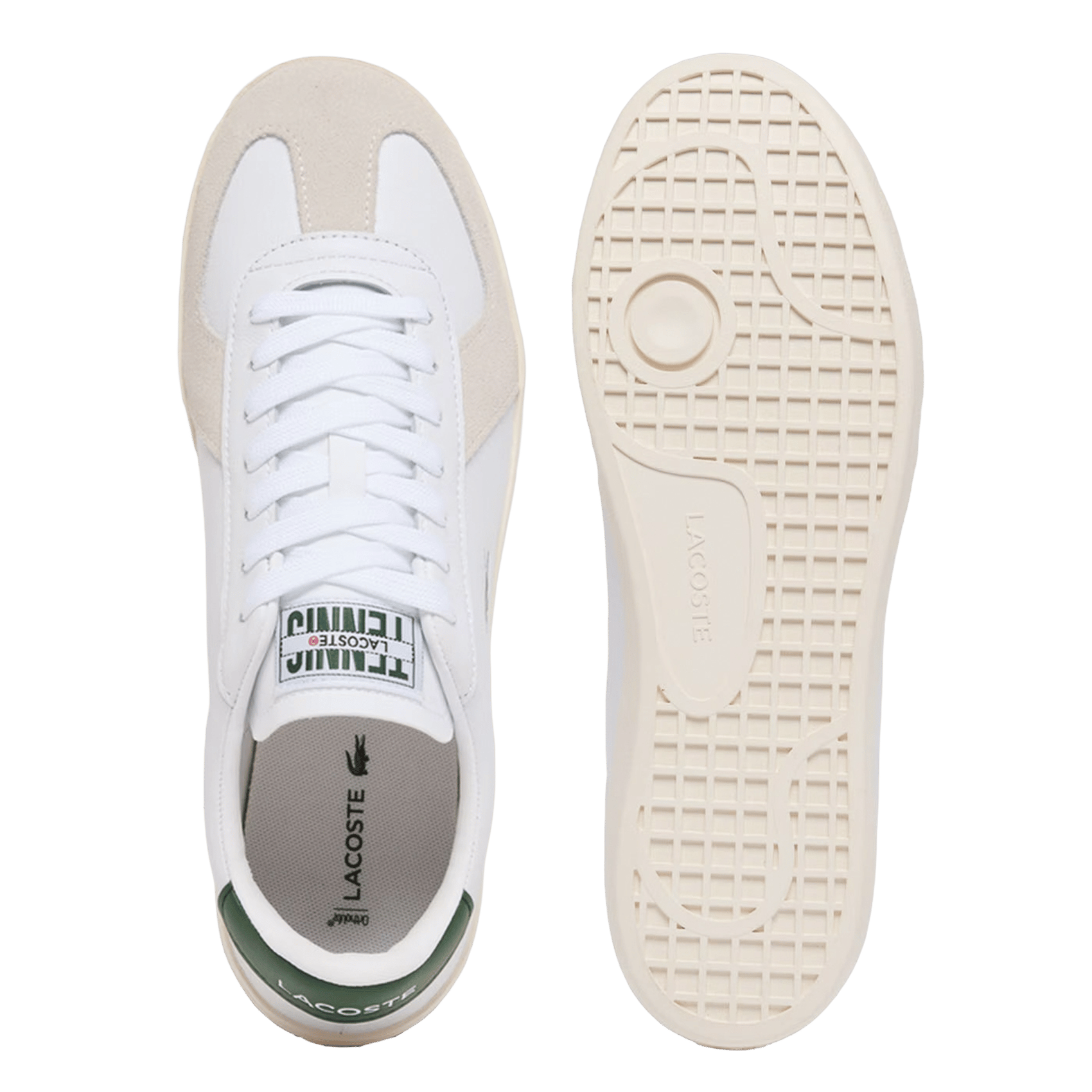 Baskets basses en cuir LACOSTE Blanc