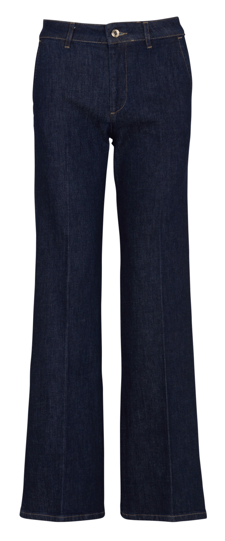Straight-fit jeans van katoenmix ZAPA Blauw