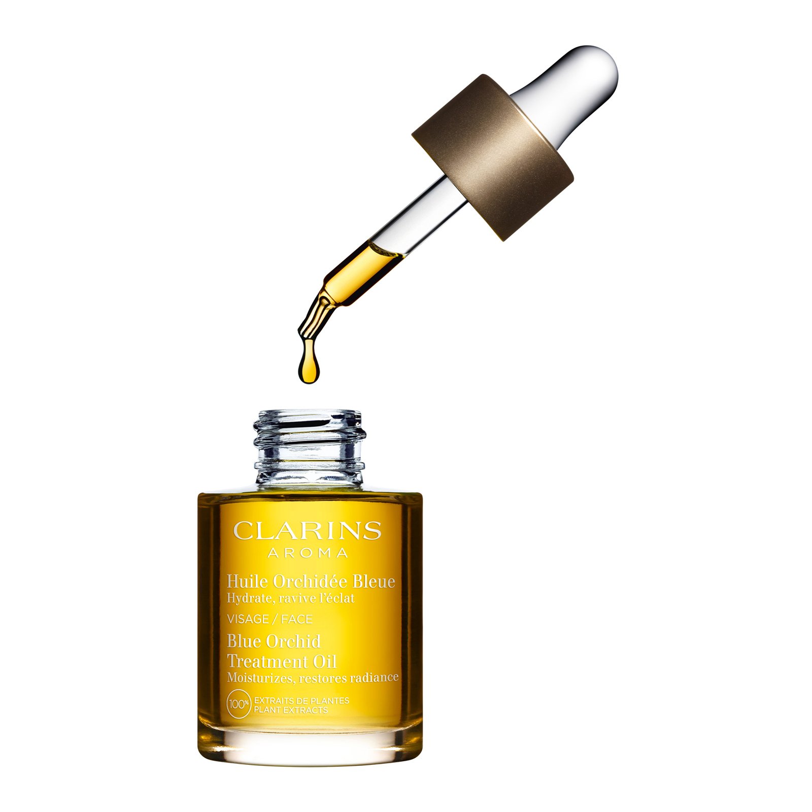 Gesichtspflege-Öl Orchidée Bleue - Spendet Feuchtigkeit, belebt den Teint - 100 % Pflanzenextrakt CLARINS No color