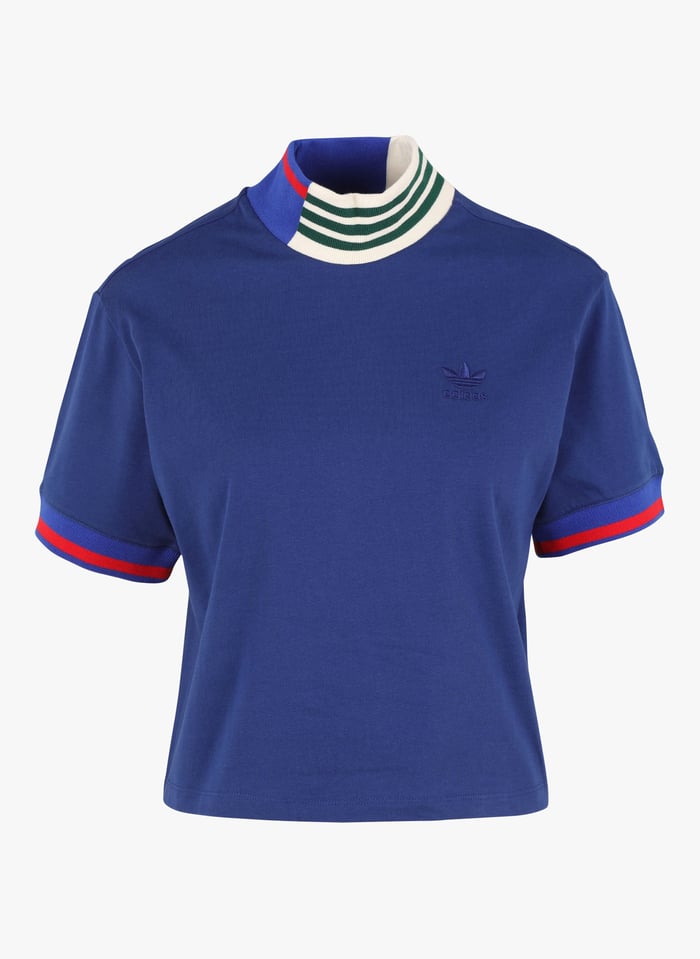 Tee shirt Court Col Montant En Coton M lang Vicblu Adidas