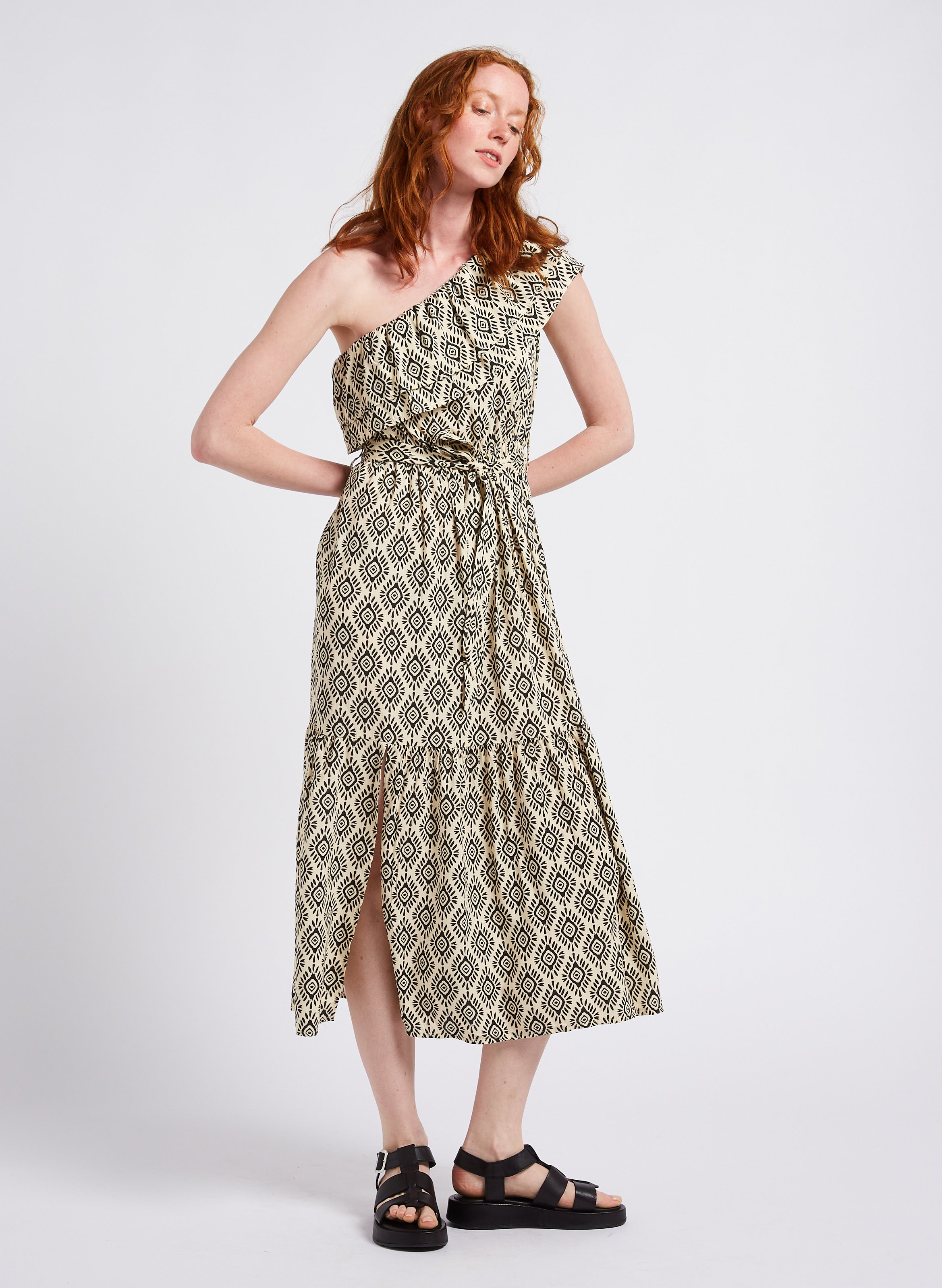 Plateausandalen aus Leder MELLOW YELLOW Schwarz